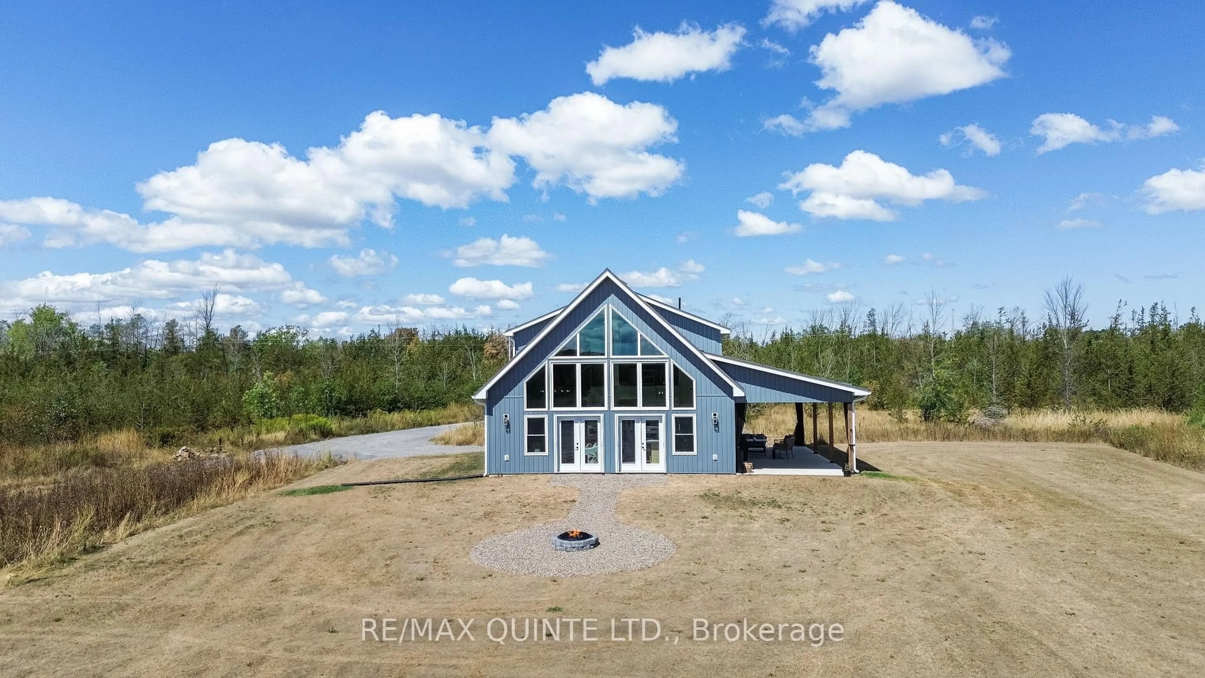A pic from outside/outdoor area/front of a property/back of a property/a pic from drone, water/lake/river/ocean view for 1700 Meach Rd, Greater Napanee Ontario K0K 2Z0