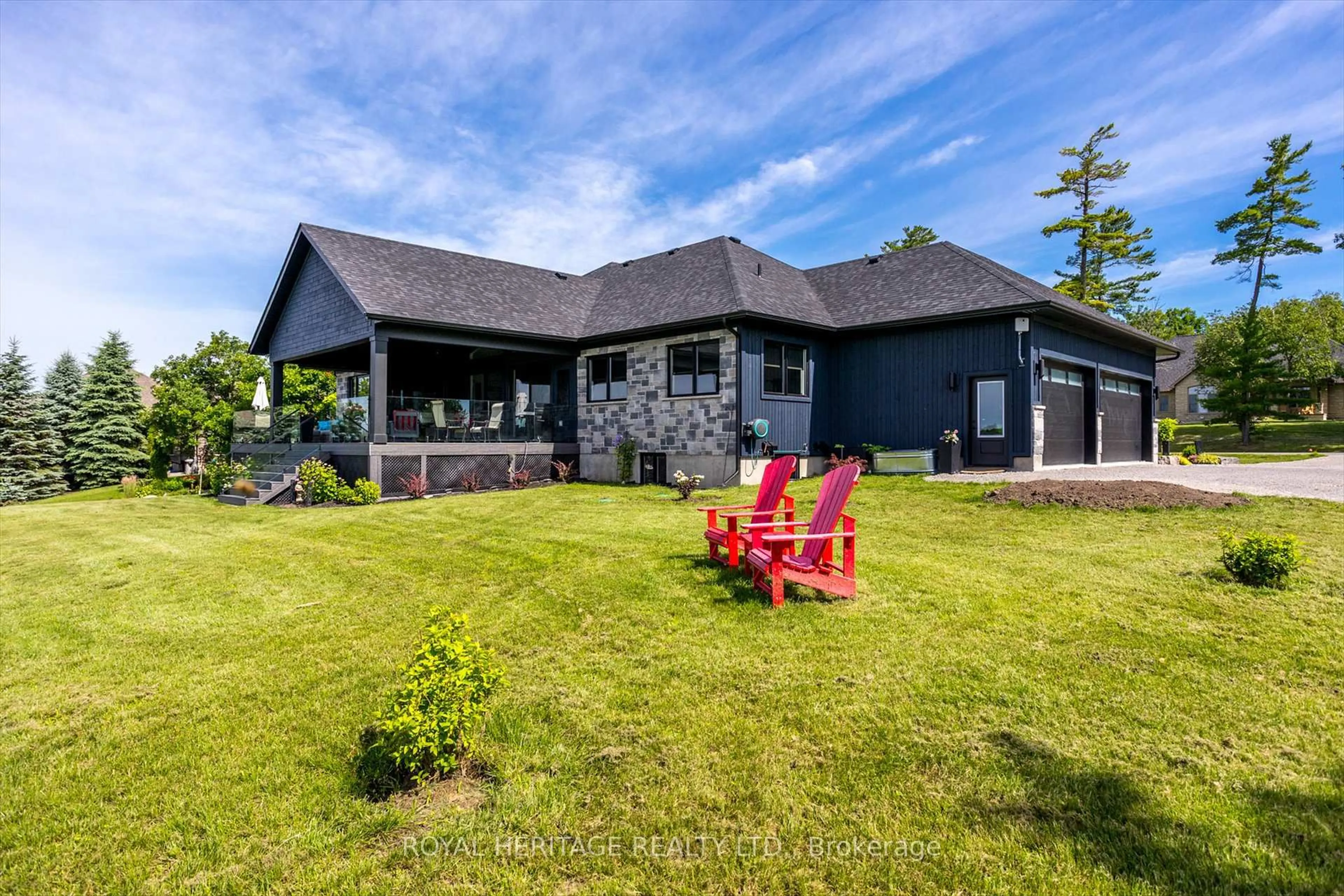 A pic from outside/outdoor area/front of a property/back of a property/a pic from drone, unknown for 74 Fire Route 70 Rte, Trent Lakes Ontario K0L 1J0