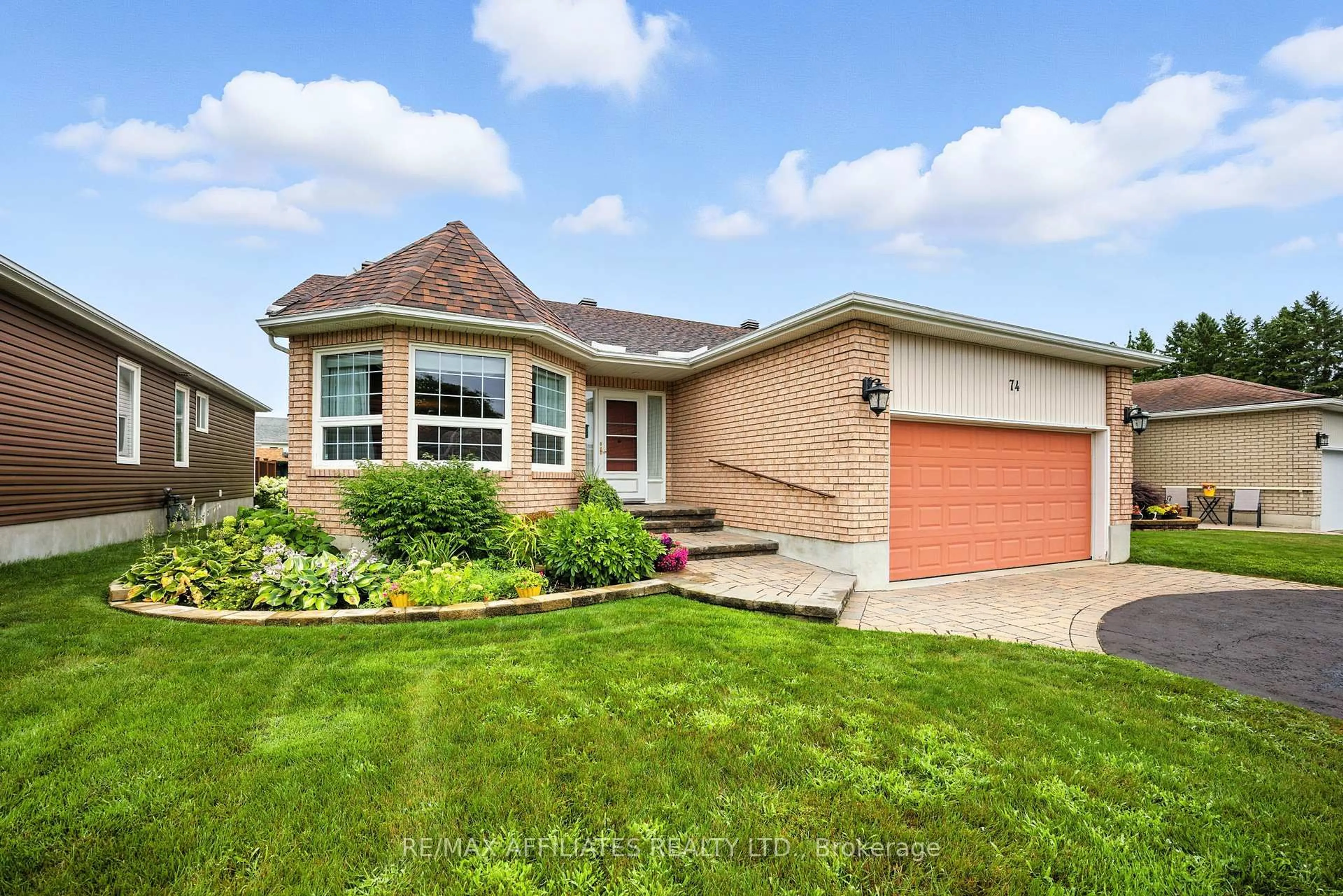 Home with brick exterior material, street for 74 Decaria Blvd, Perth Ontario K7H 3R3
