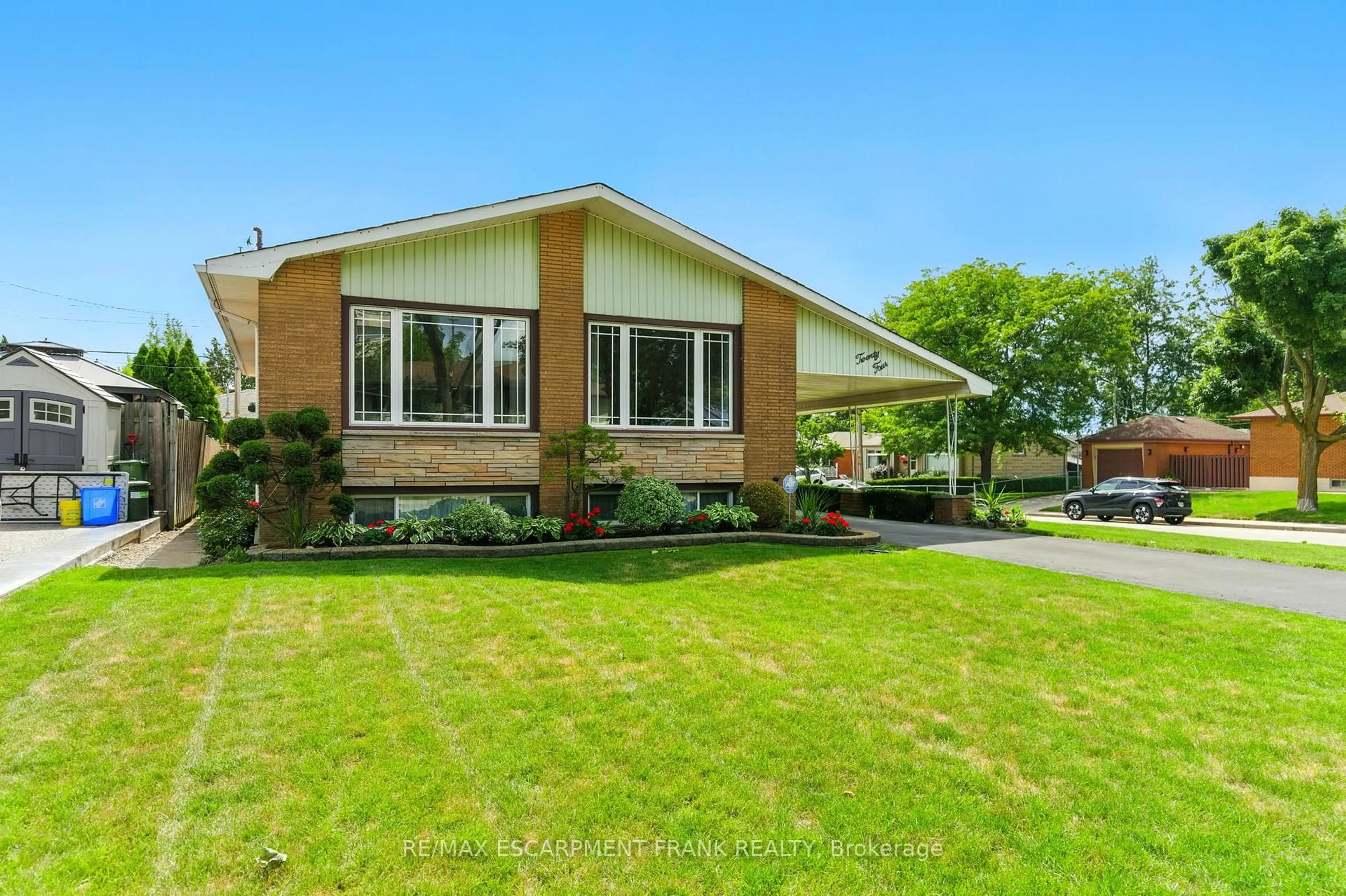 Home with brick exterior material, street for 24 Meadowlark Dr, Hamilton Ontario L9A 2K6