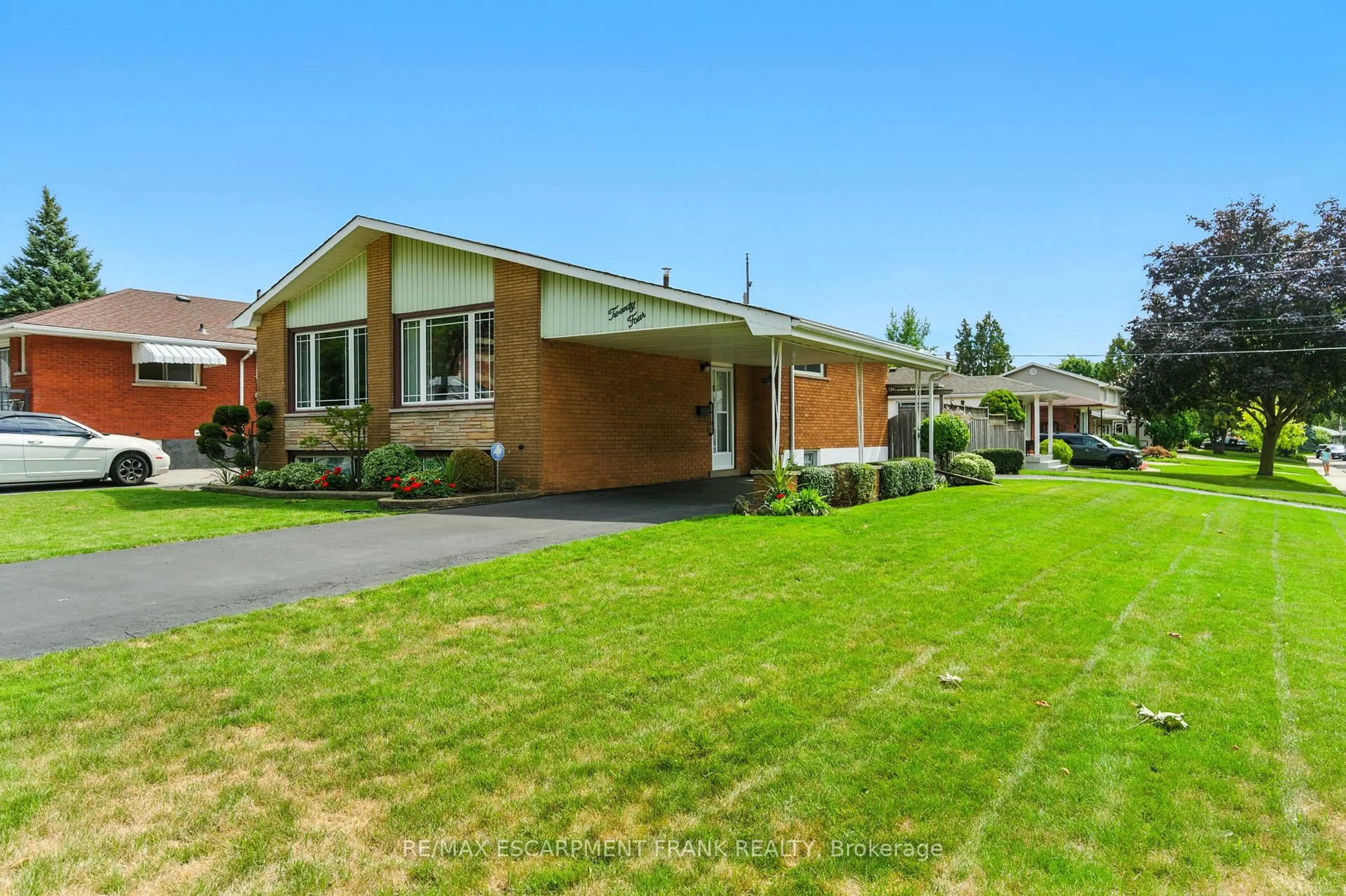 Home with brick exterior material, street for 24 Meadowlark Dr, Hamilton Ontario L9A 2K6