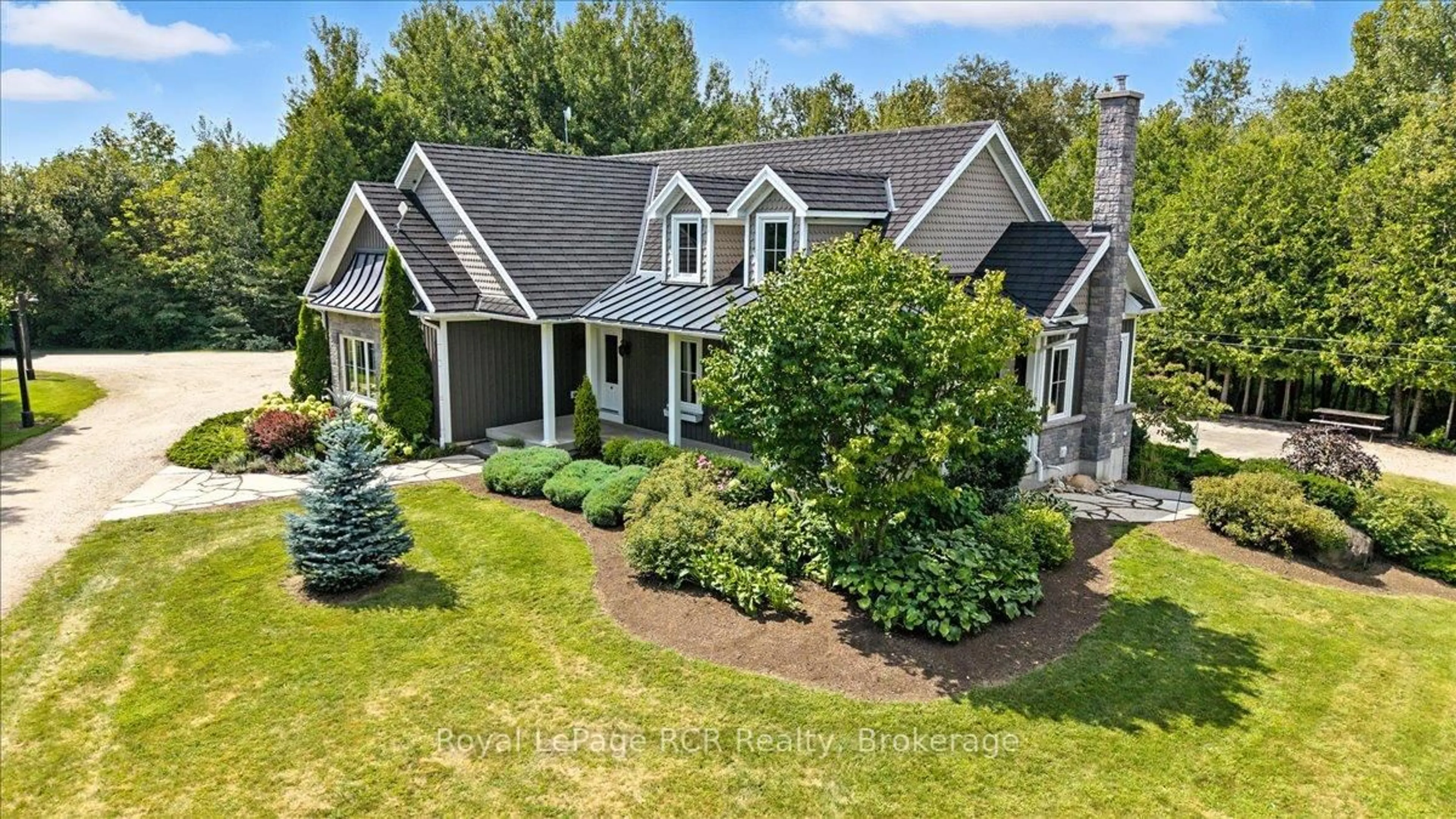 A pic from outside/outdoor area/front of a property/back of a property/a pic from drone, street for 7572 Sideroad 3 E, Wellington North Ontario N0G 2E0
