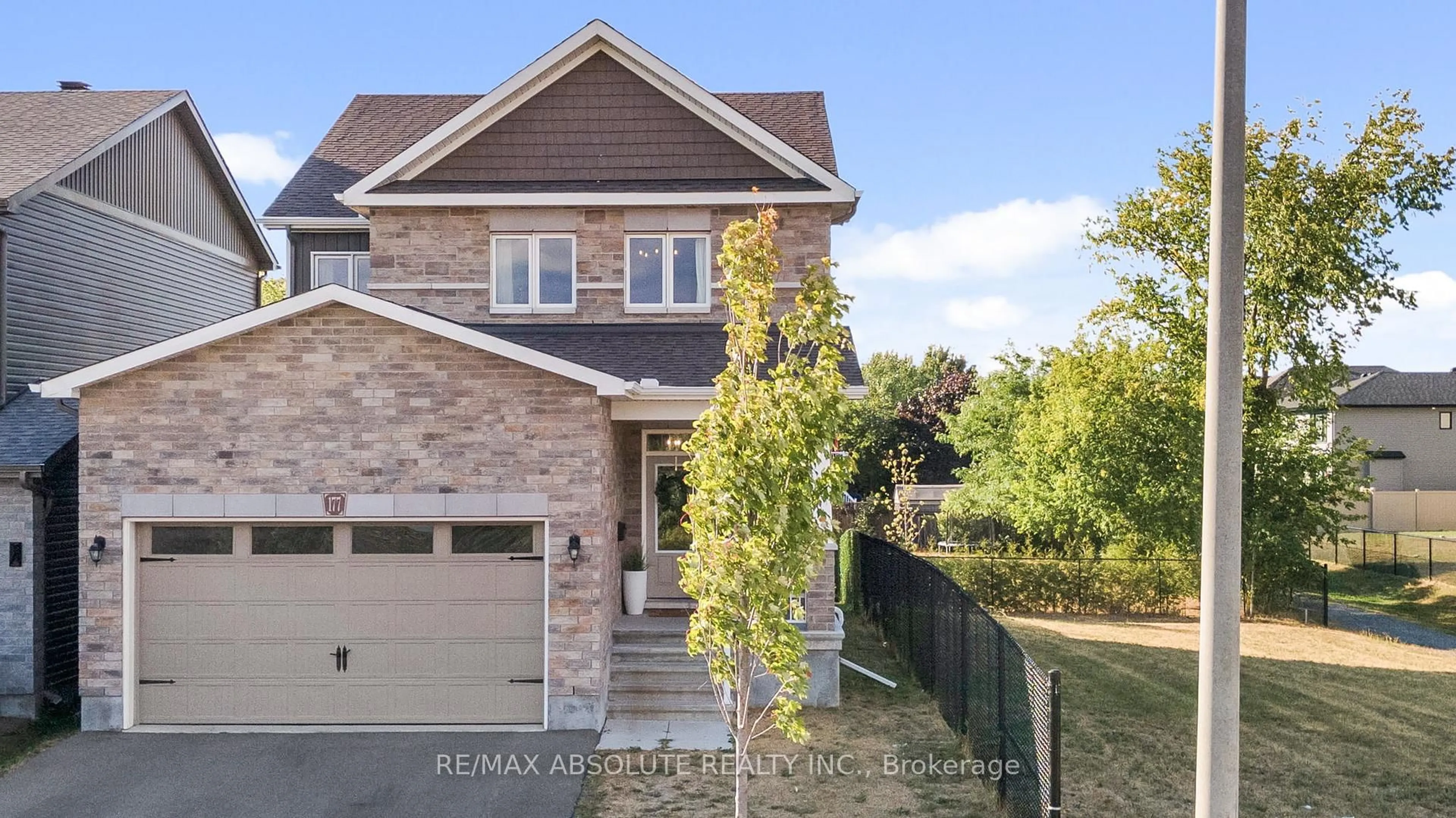 Home with brick exterior material, street for 177 Hickstead Way, Stittsville Ontario K2S 2B5