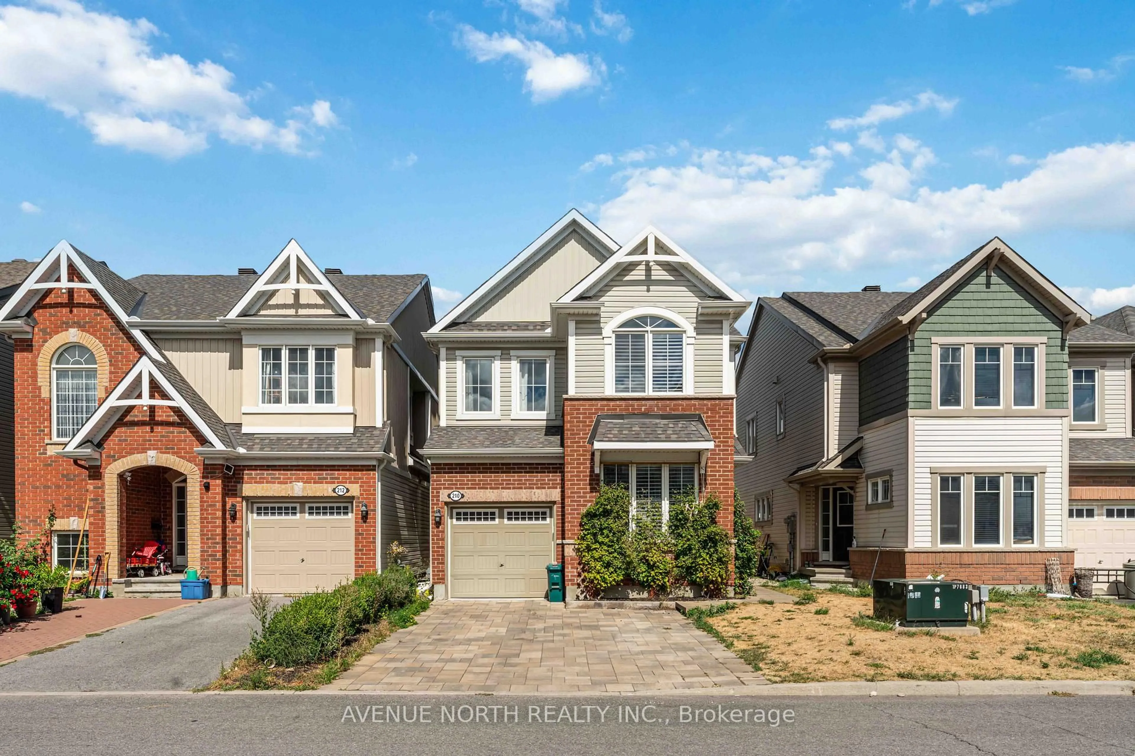 Home with brick exterior material, street for 210 Des Soldats Riendeau St, Ottawa Ontario K2J 5Z4