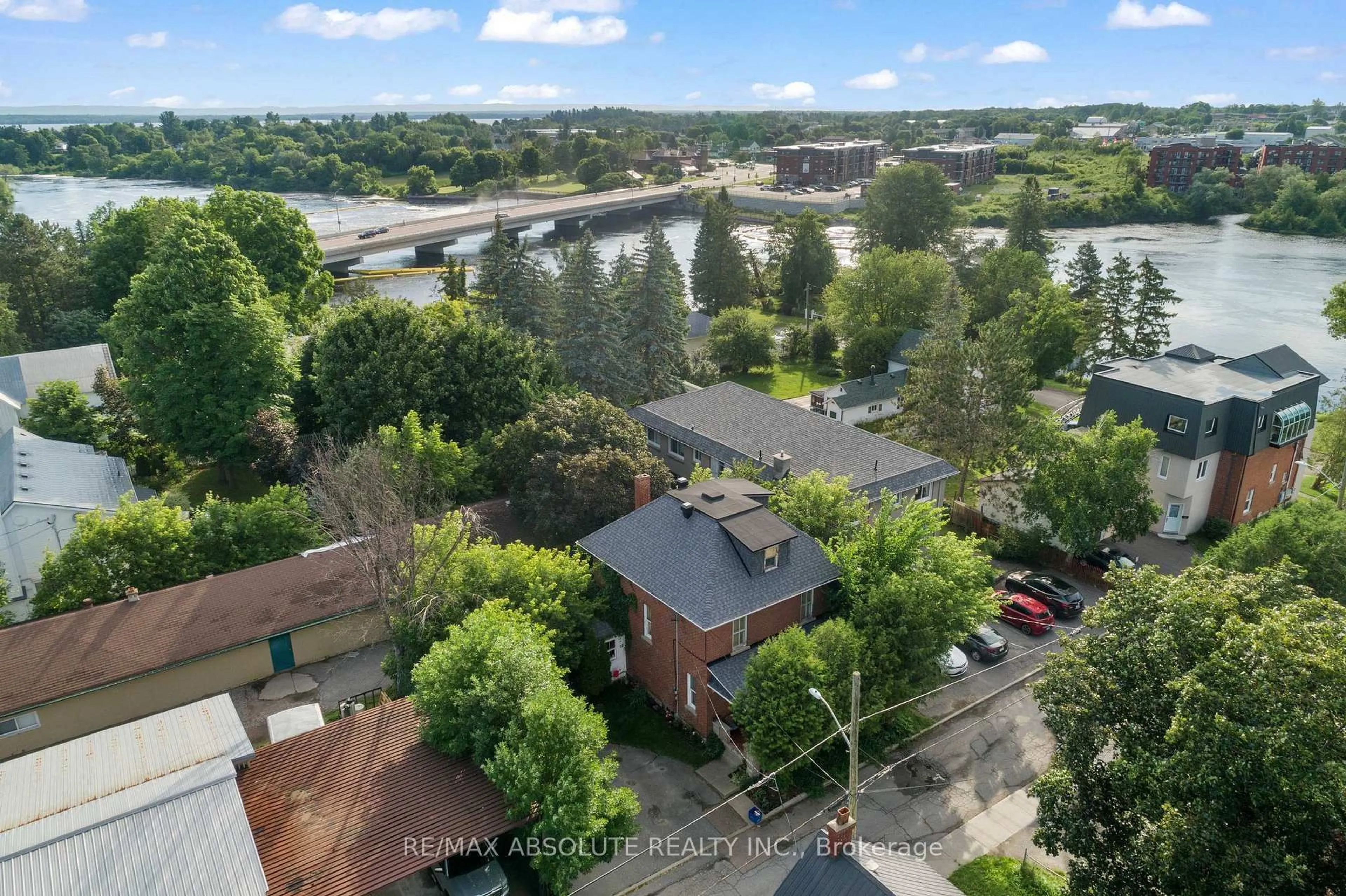A pic from outside/outdoor area/front of a property/back of a property/a pic from drone, city buildings view from balcony for 12 Rock Lane, Arnprior Ontario K7S 2C2