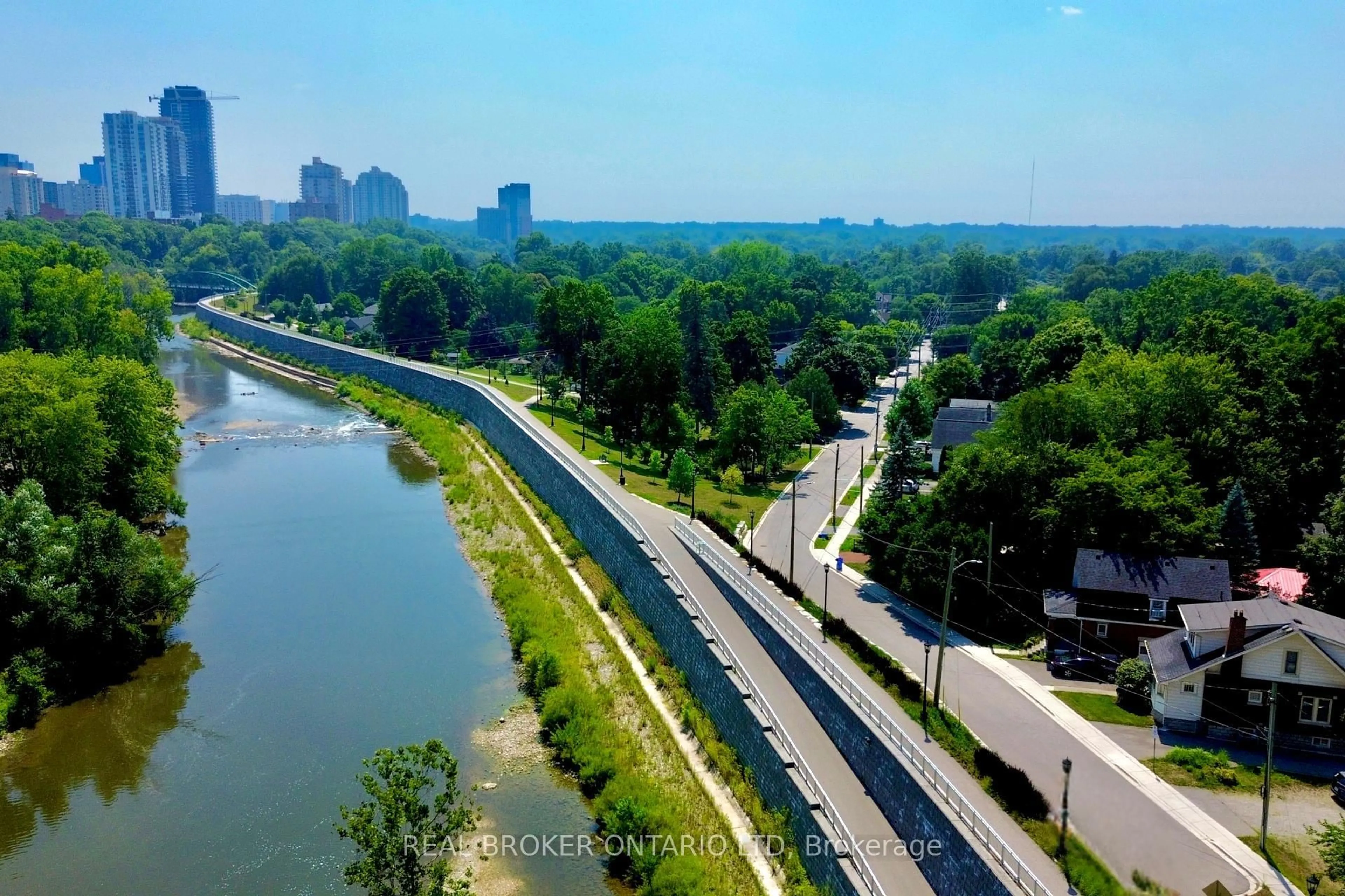 A pic from outside/outdoor area/front of a property/back of a property/a pic from drone, water/lake/river/ocean view for 64 Argyle St, London North Ontario N6H 1Y7