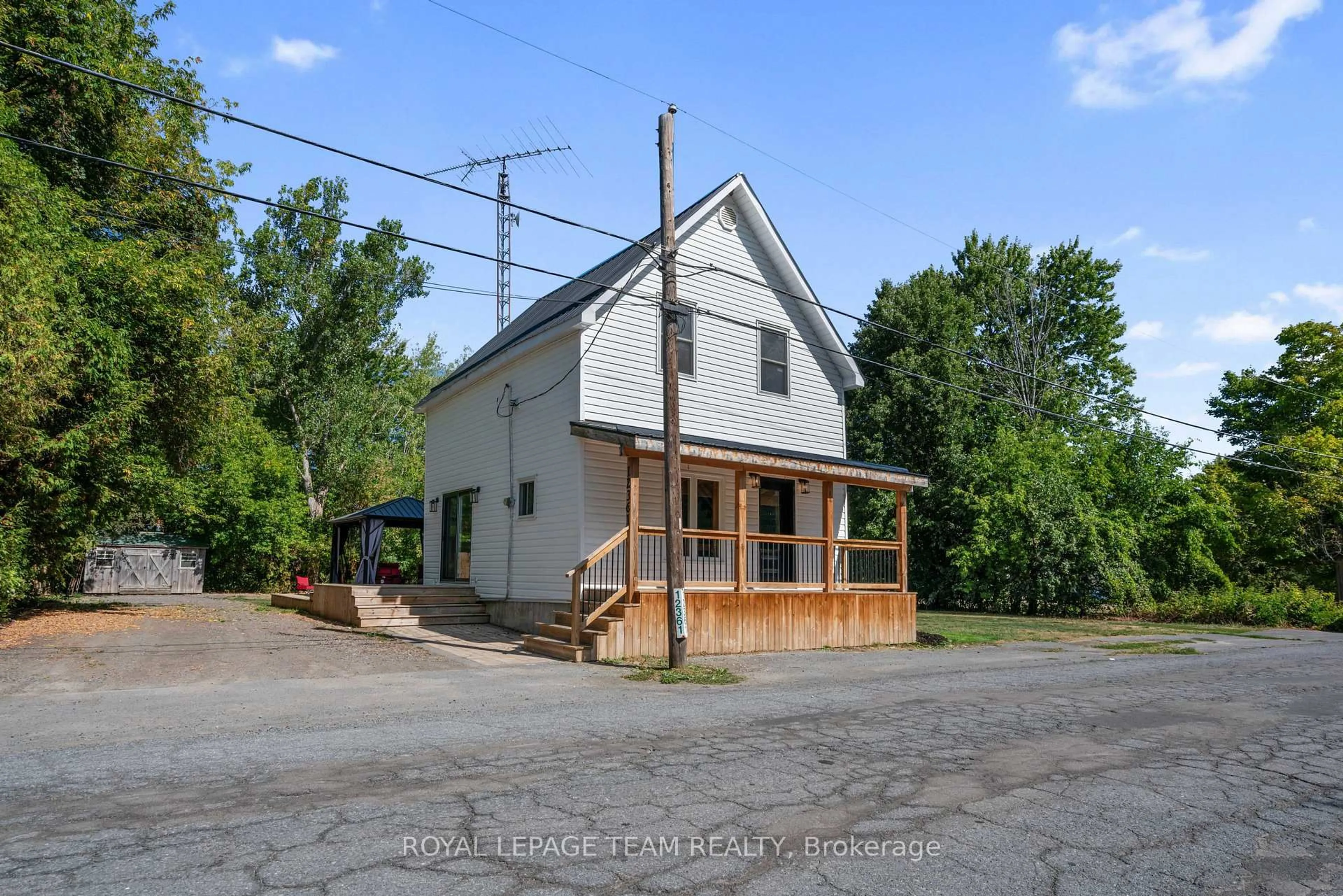 A pic from outside/outdoor area/front of a property/back of a property/a pic from drone, street for 12361 Winchester Springs Rd, North Dundas Ontario K0C 2L0