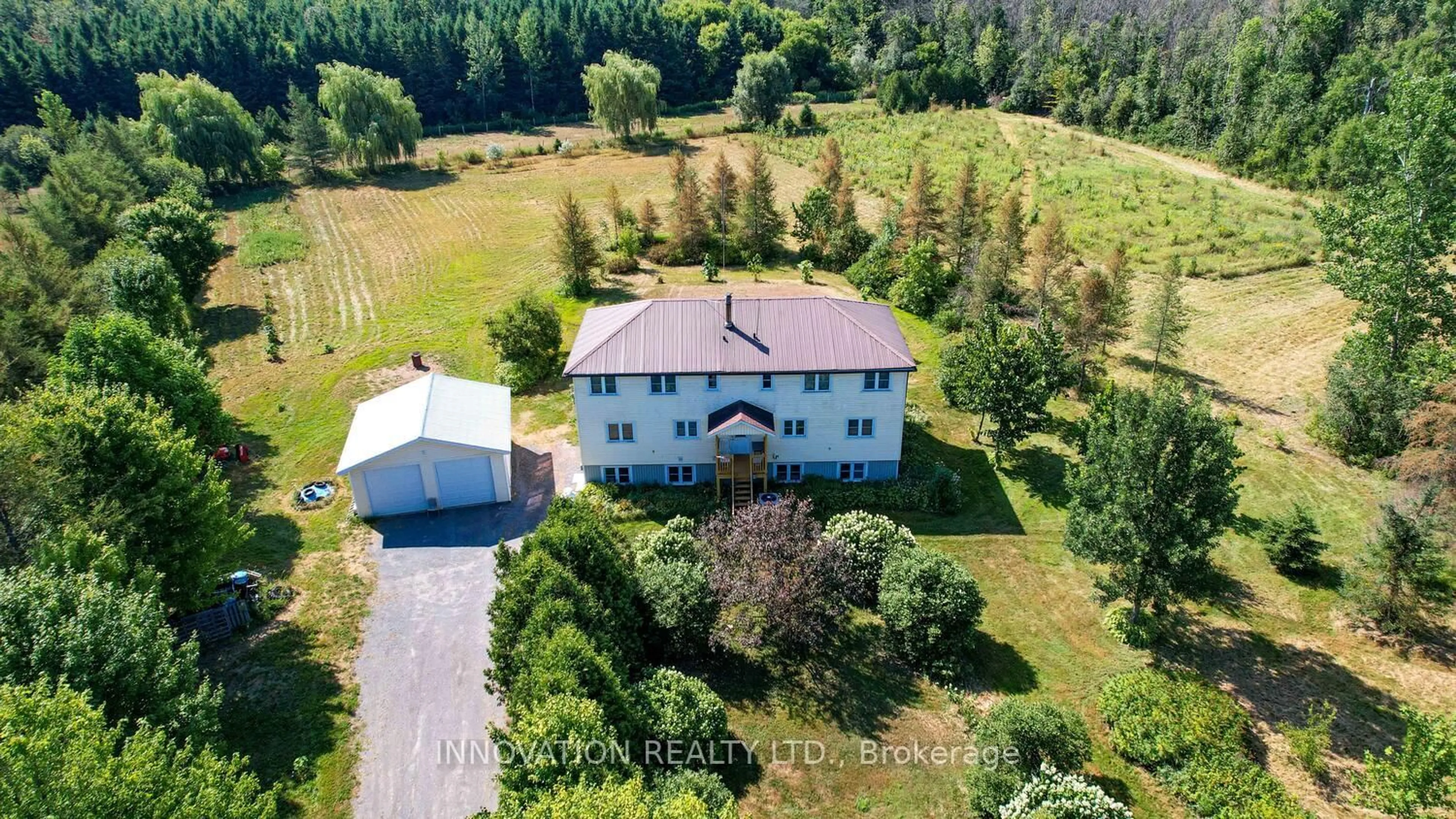 A pic from outside/outdoor area/front of a property/back of a property/a pic from drone, building for 15890 Dixon Rd, South Stormont Ontario K0C 1R0