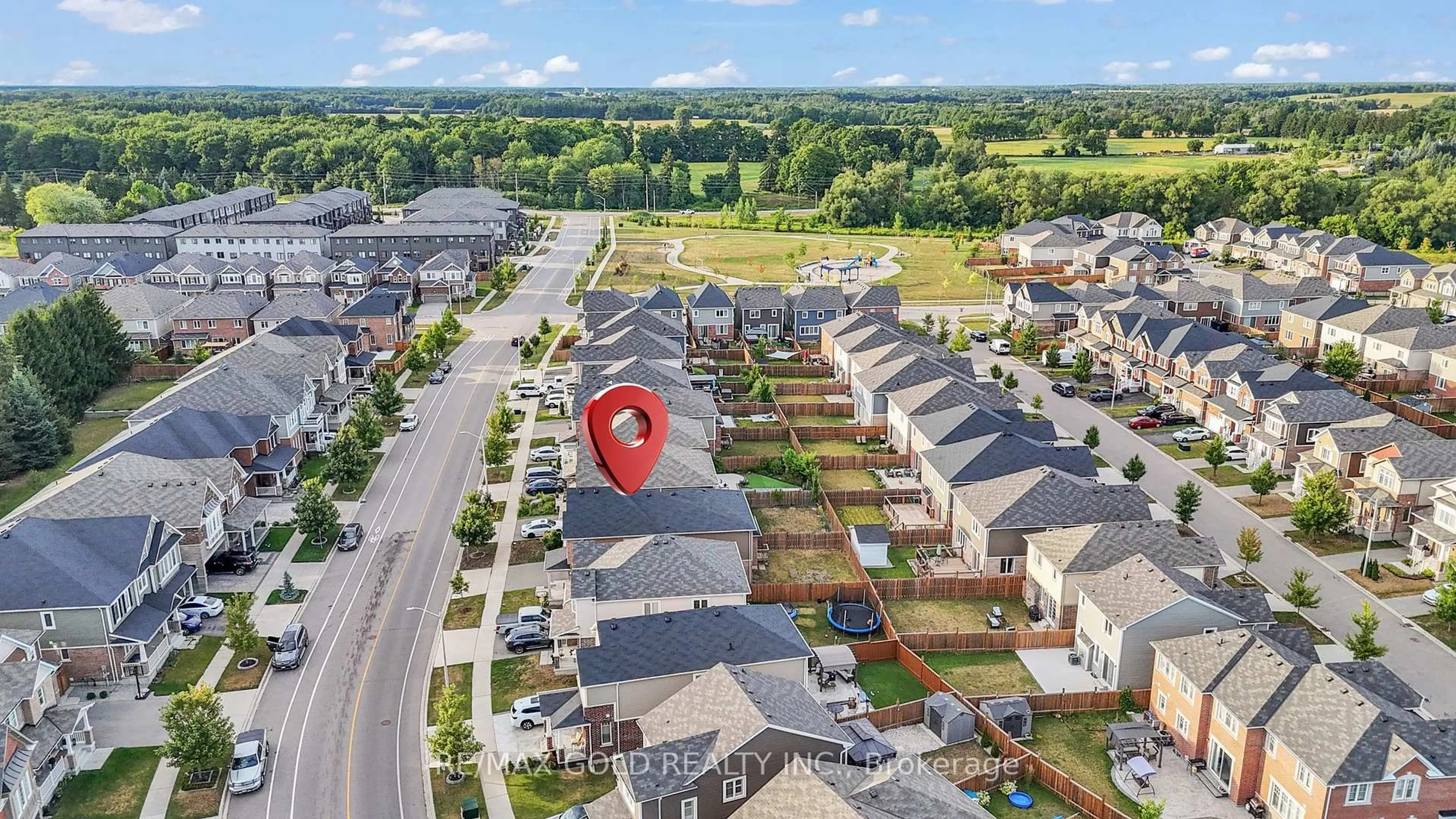 A pic from outside/outdoor area/front of a property/back of a property/a pic from drone, street for 63 Compass Tr, Cambridge Ontario N3E 0B3