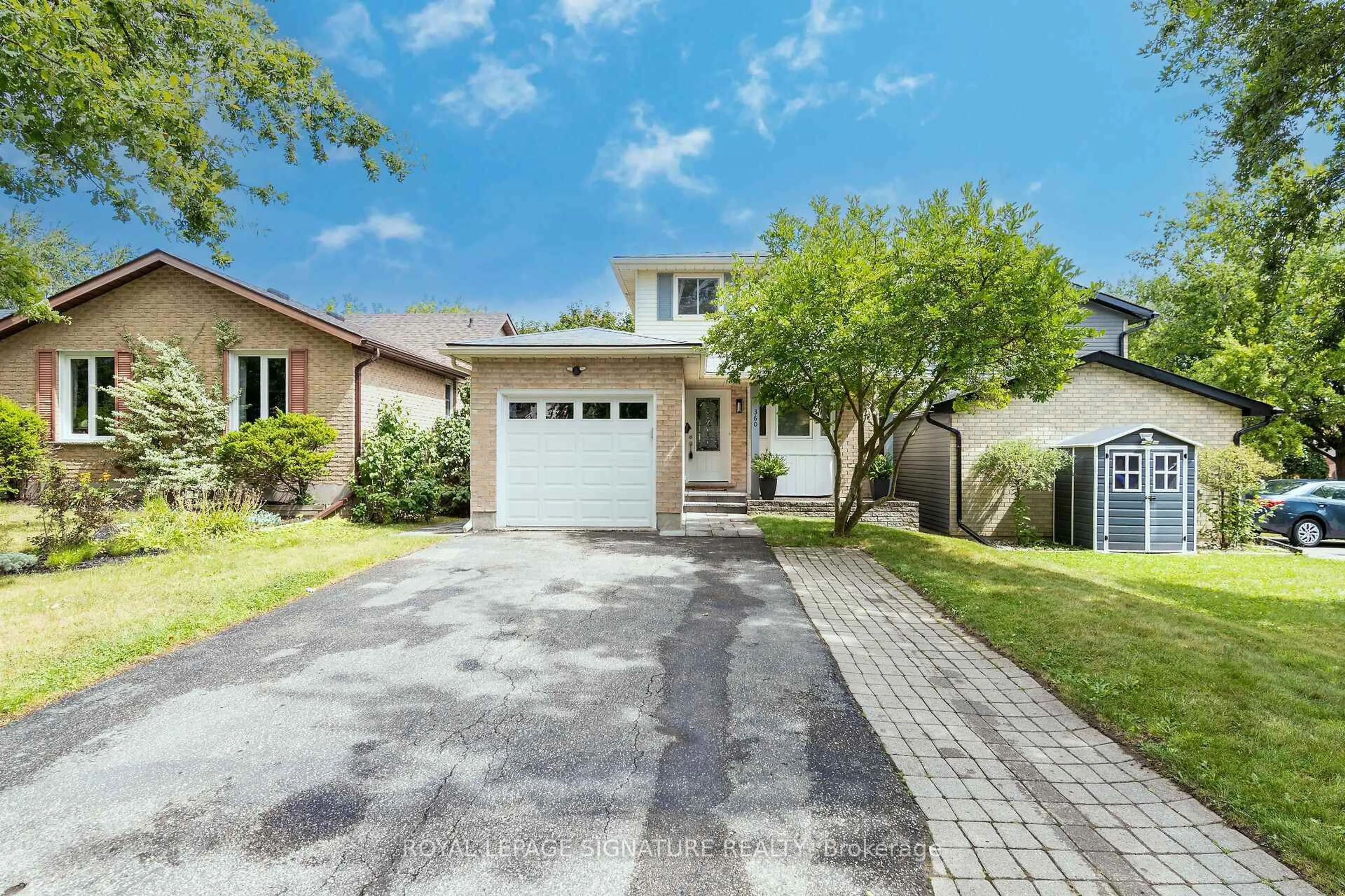Home with brick exterior material, street for 360 Cornerbrook Pl, Waterloo Ontario N2V 1M3