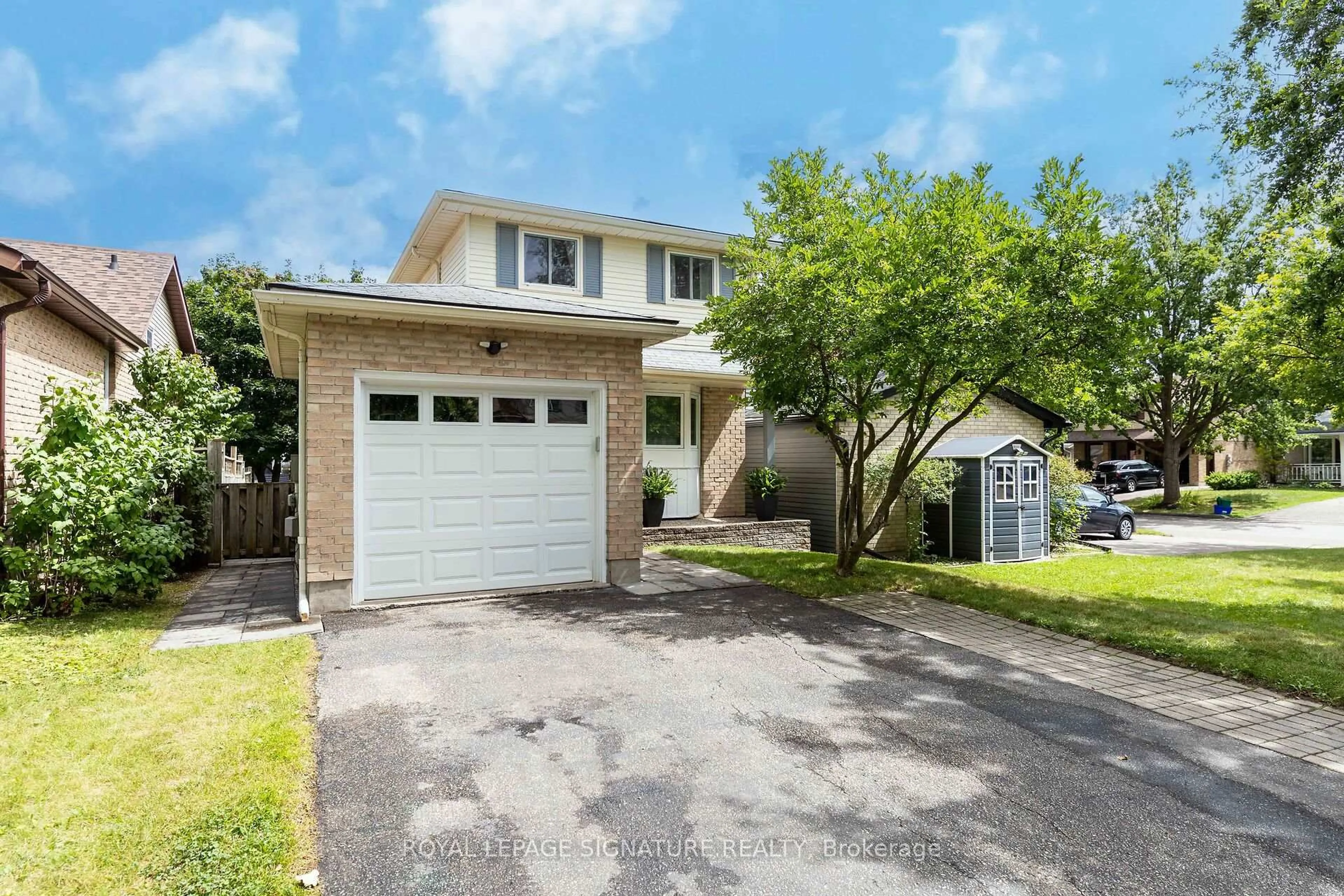 Home with vinyl exterior material, street for 360 Cornerbrook Pl, Waterloo Ontario N2V 1M3