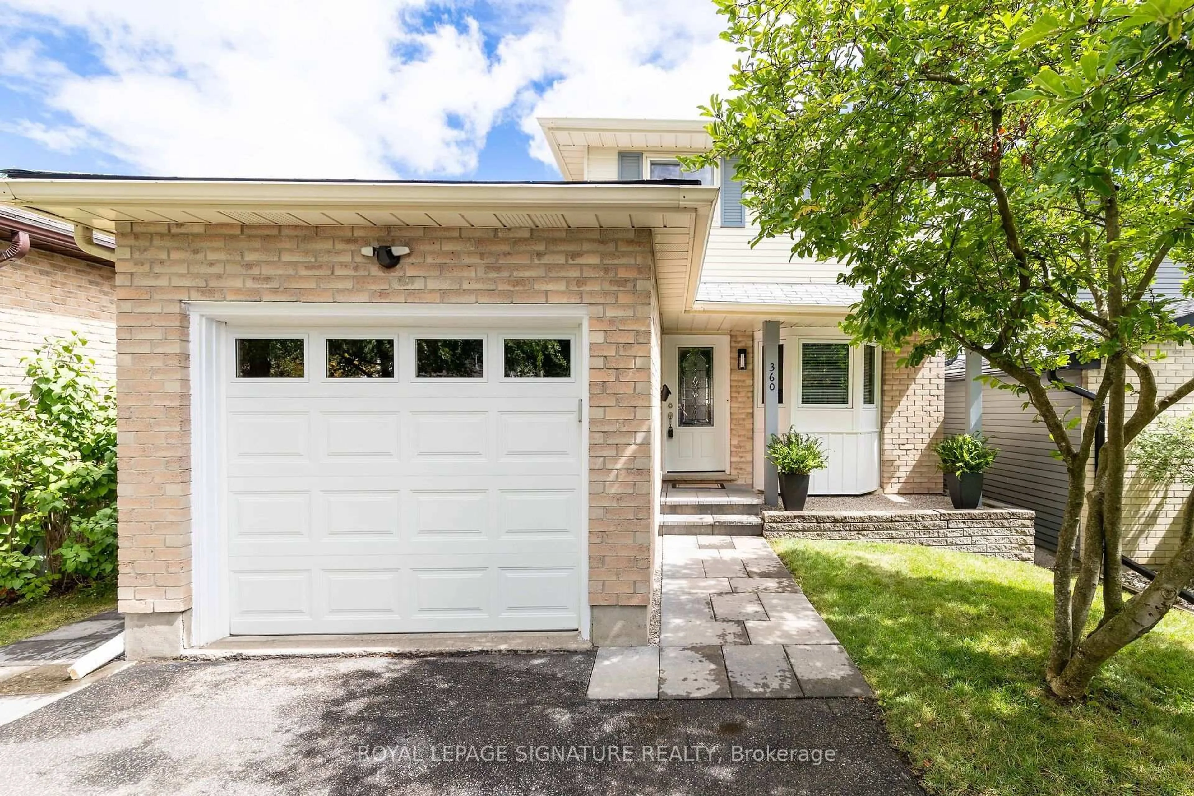 Home with brick exterior material, street for 360 Cornerbrook Pl, Waterloo Ontario N2V 1M3