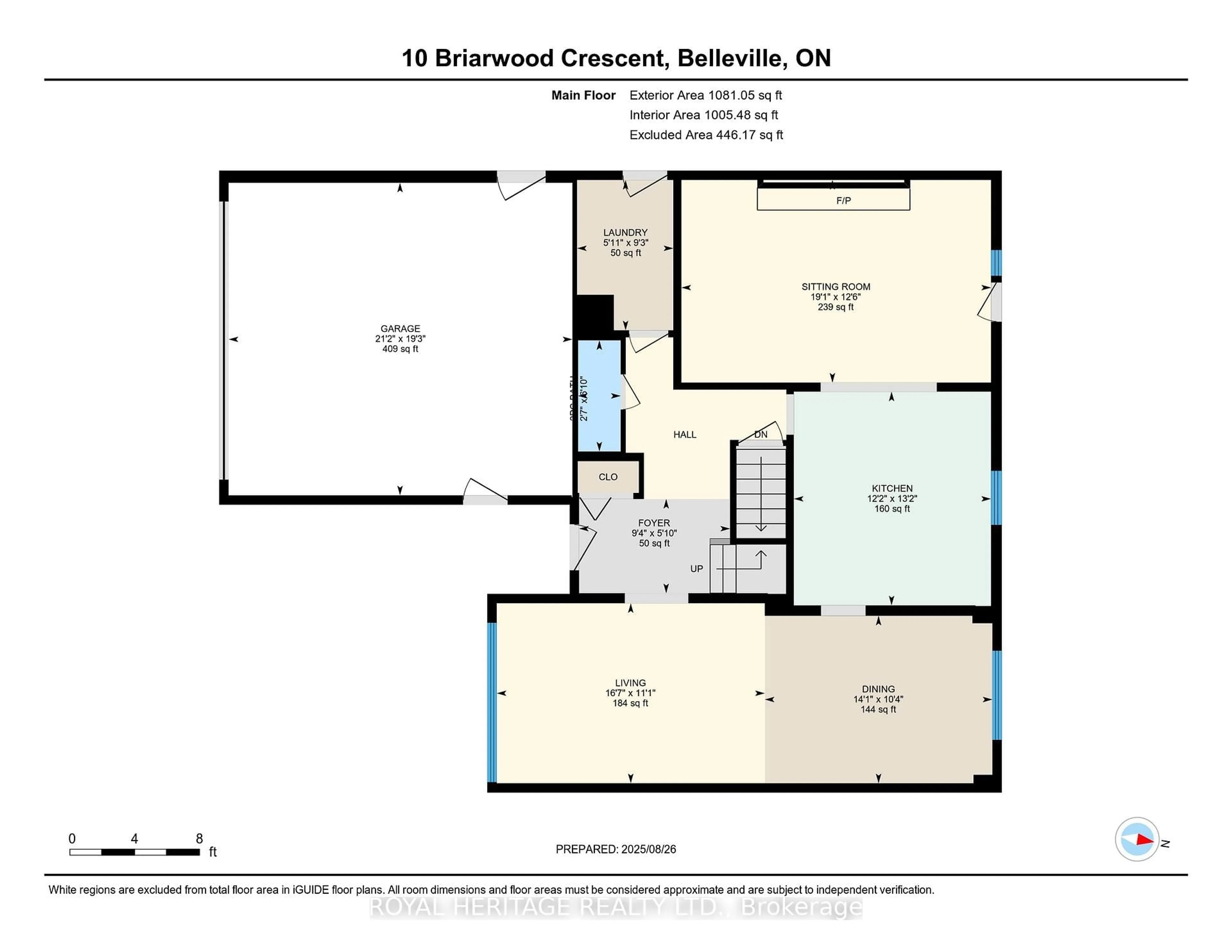 Floor plan for 10 Briarwood Cres, Belleville Ontario K8N 5J7