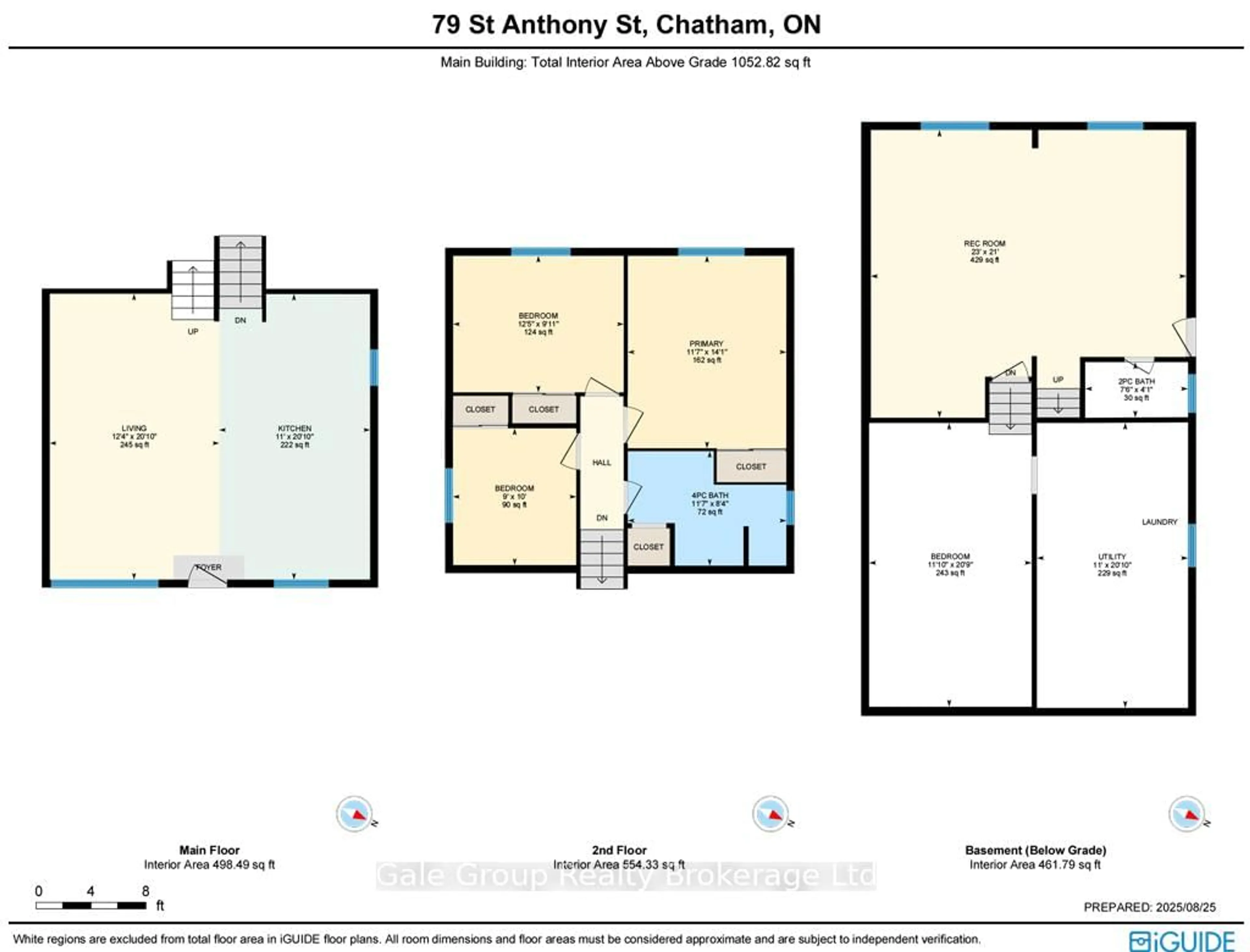 Floor plan for 79 St Anthony St, Chatham-Kent Ontario N7M 3Y2