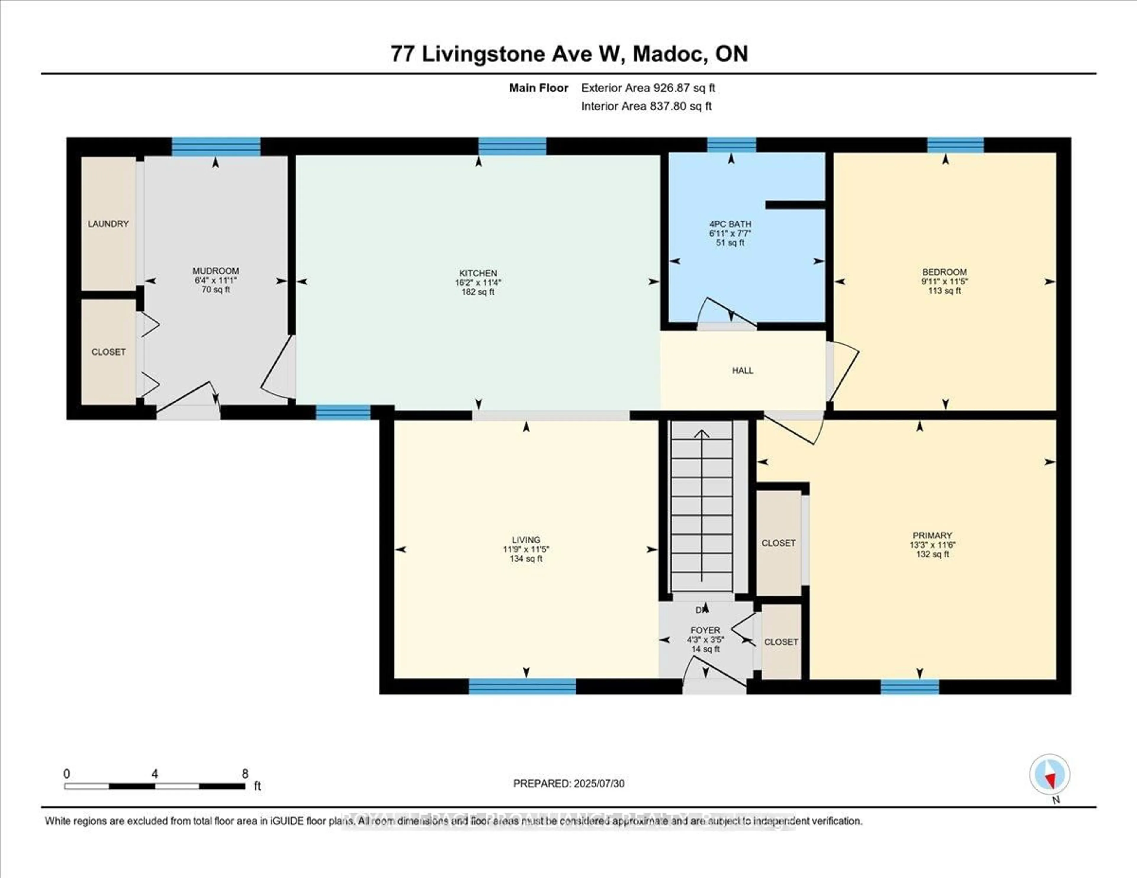 Floor plan for 77 Livingstone Ave, Madoc Ontario K0K 2K0