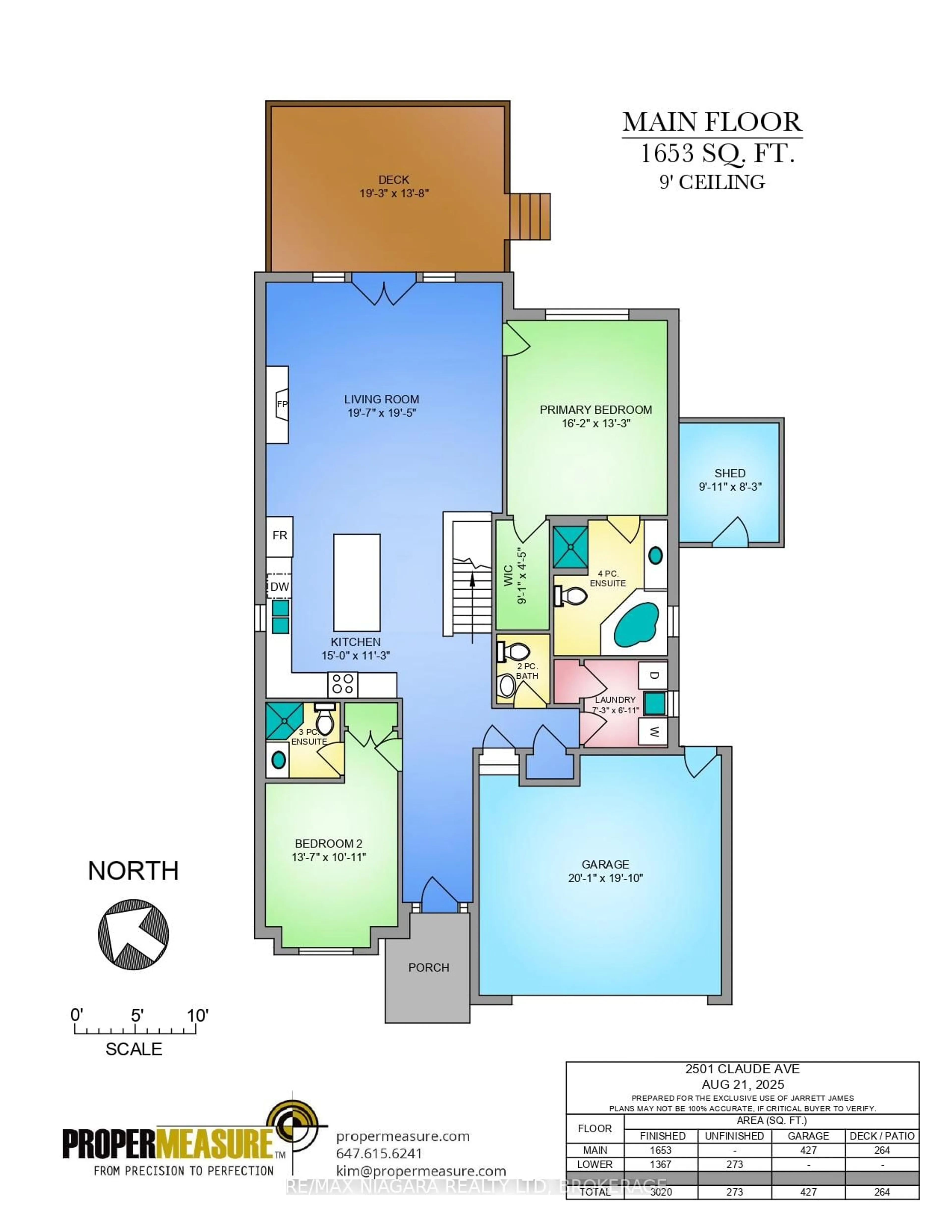 Floor plan for 2501 Claude Ave, Niagara Falls Ontario L2J 2C7