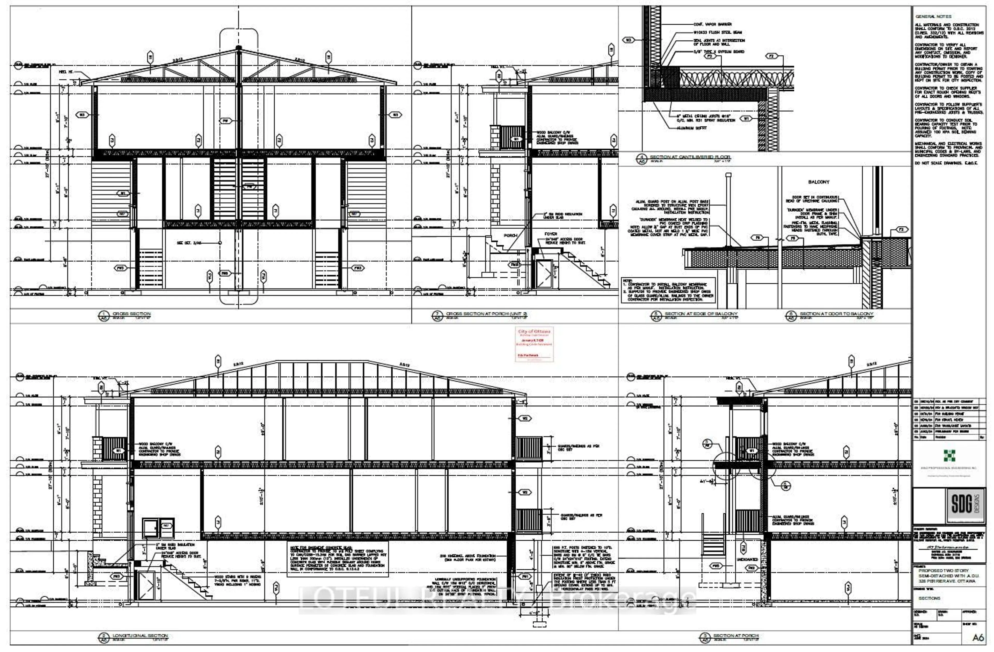 Floor plan for 328 Perrier Ave, Ottawa Ontario K1L 5C7