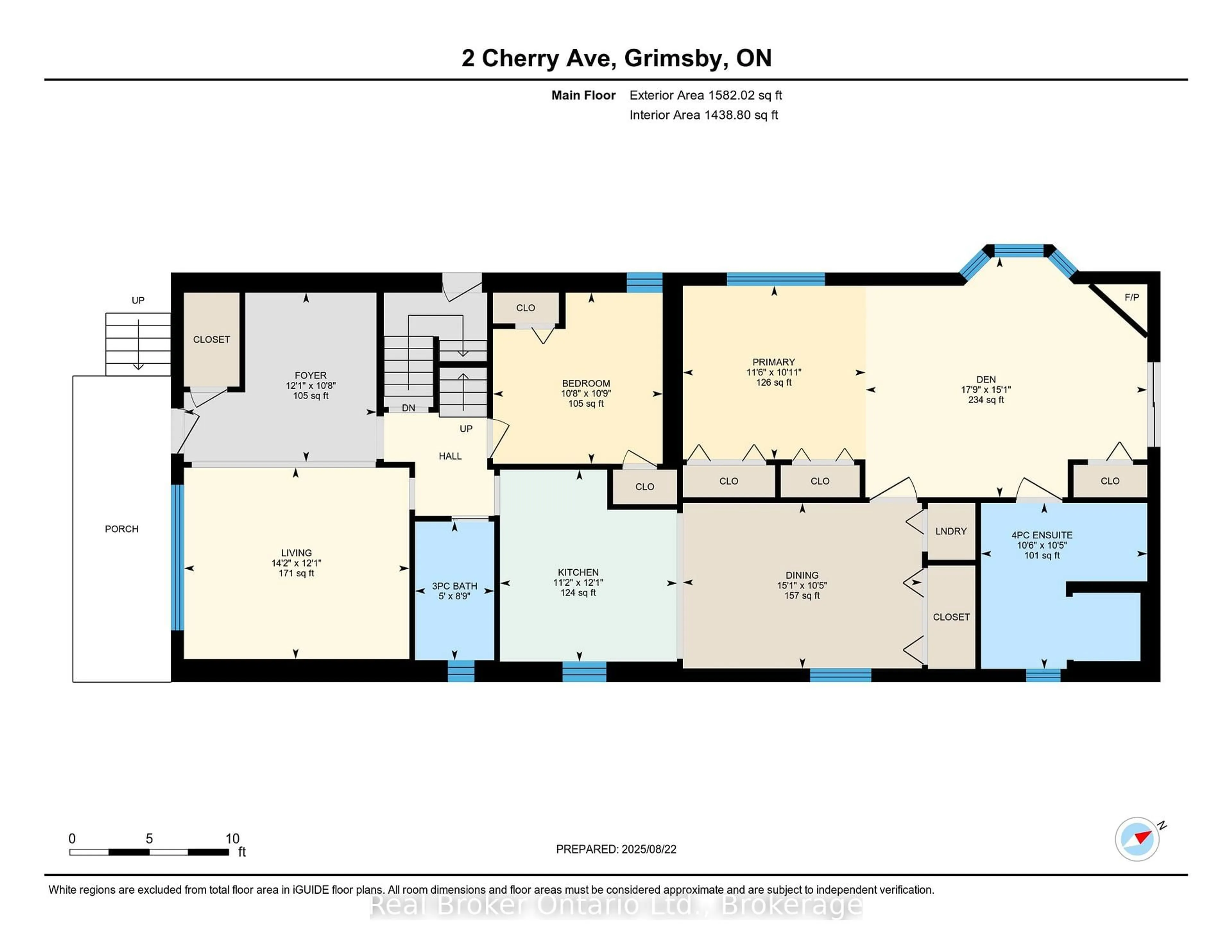 Floor plan for 2 Cherry Ave, Grimsby Ontario L3M 2G9
