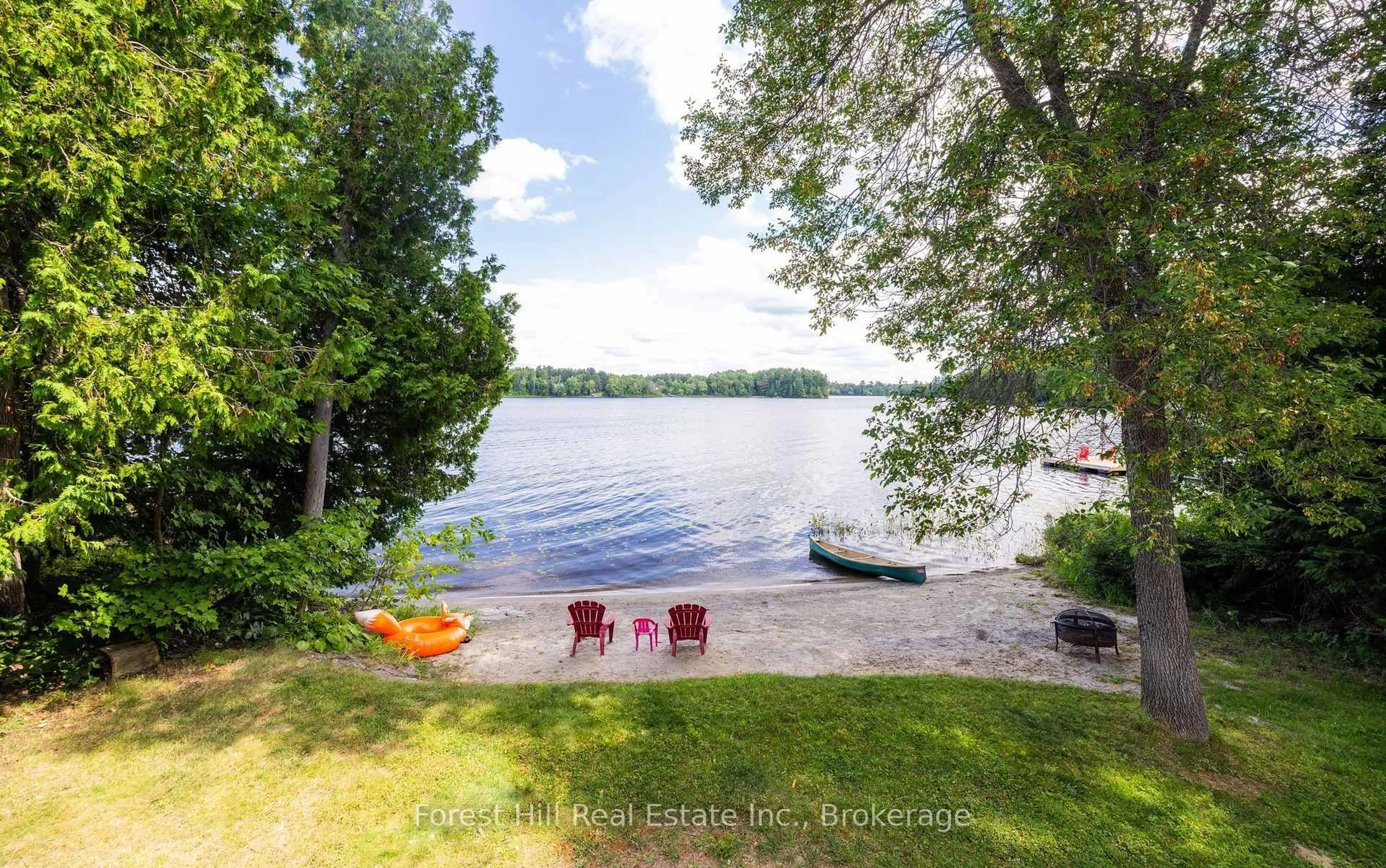 Patio, water/lake/river/ocean view for 6 Trillium Lane, Whitestone Ontario P0A 1G0