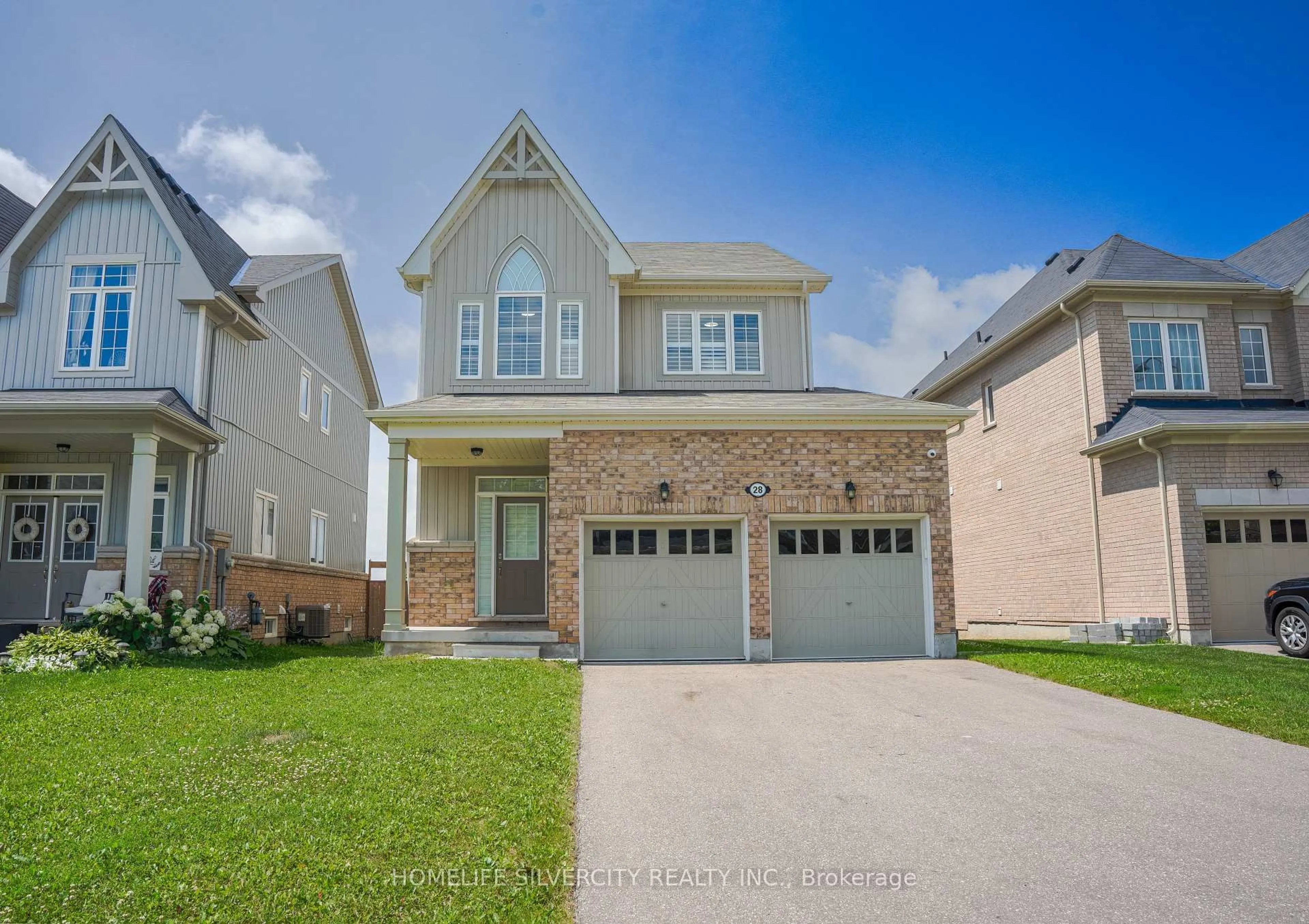 Home with brick exterior material, street for 28 Jenkins St, East Luther Grand Valley Ontario L9W 7R3