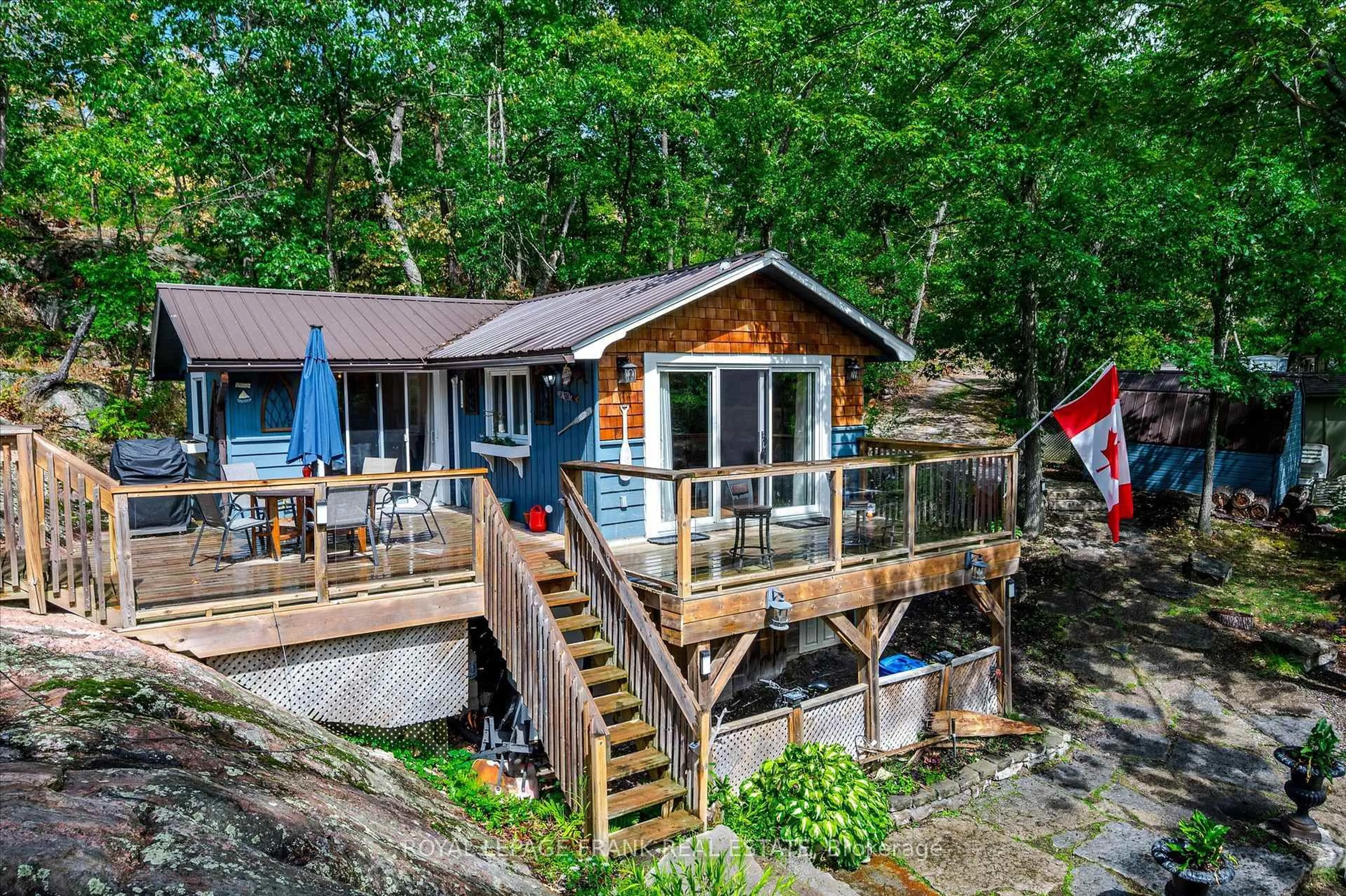 Patio, water/lake/river/ocean view for 3571 Harbour Point Lane, Selwyn Ontario K0L 2H0