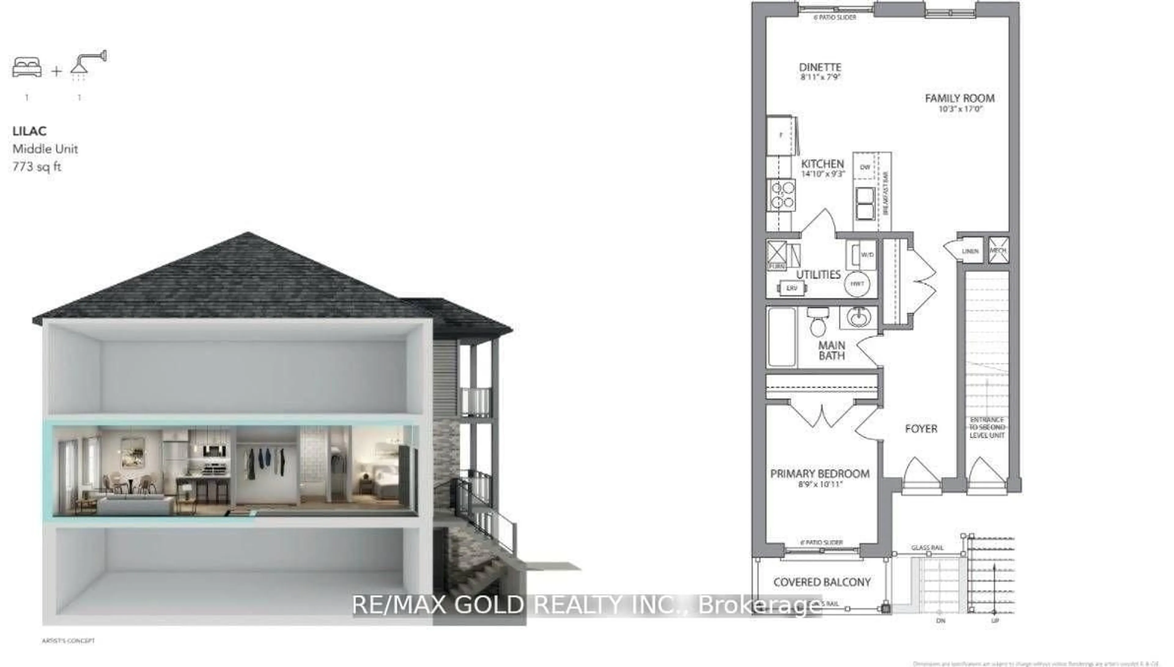 Floor plan for 205 West Oak Tr #44, Kitchener Ontario N2R 0R9