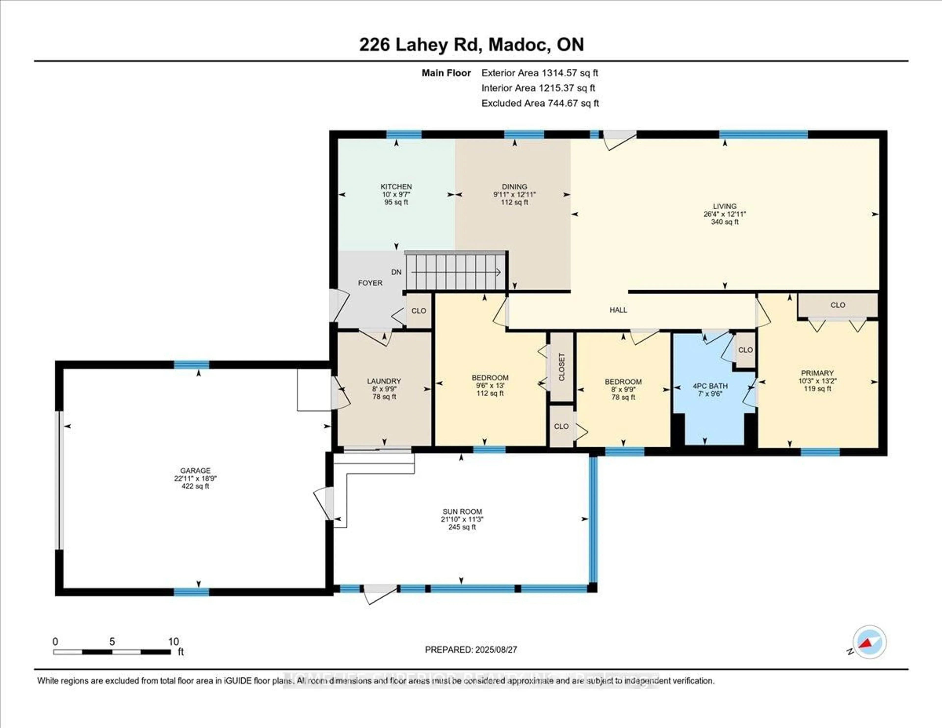 Floor plan for 226 Lahey Rd, Limoges Ontario K0K 2M0