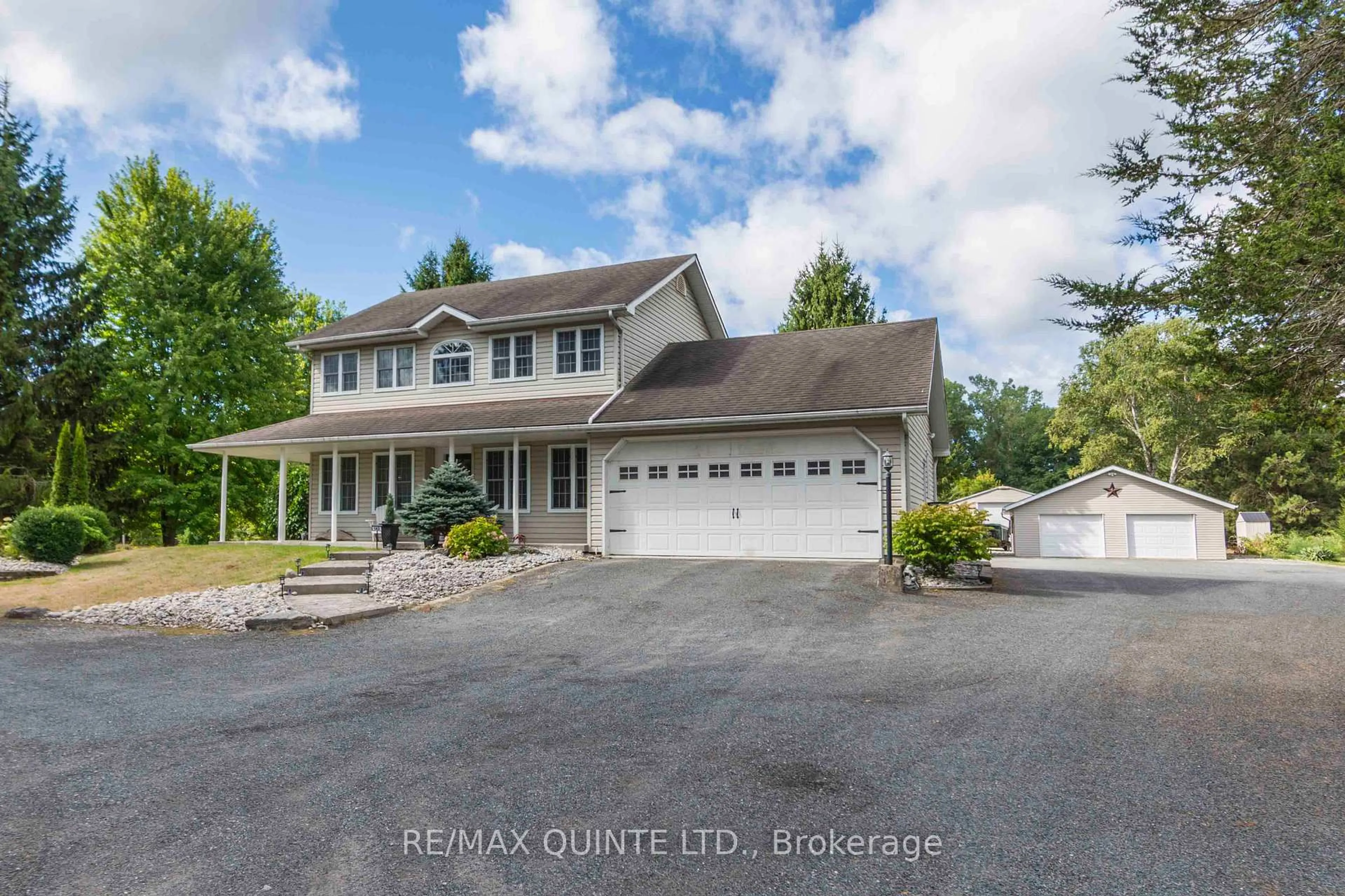 A pic from outside/outdoor area/front of a property/back of a property/a pic from drone, water/lake/river/ocean view for 143 Taft Rd, Prince Edward County Ontario K0K 1L0
