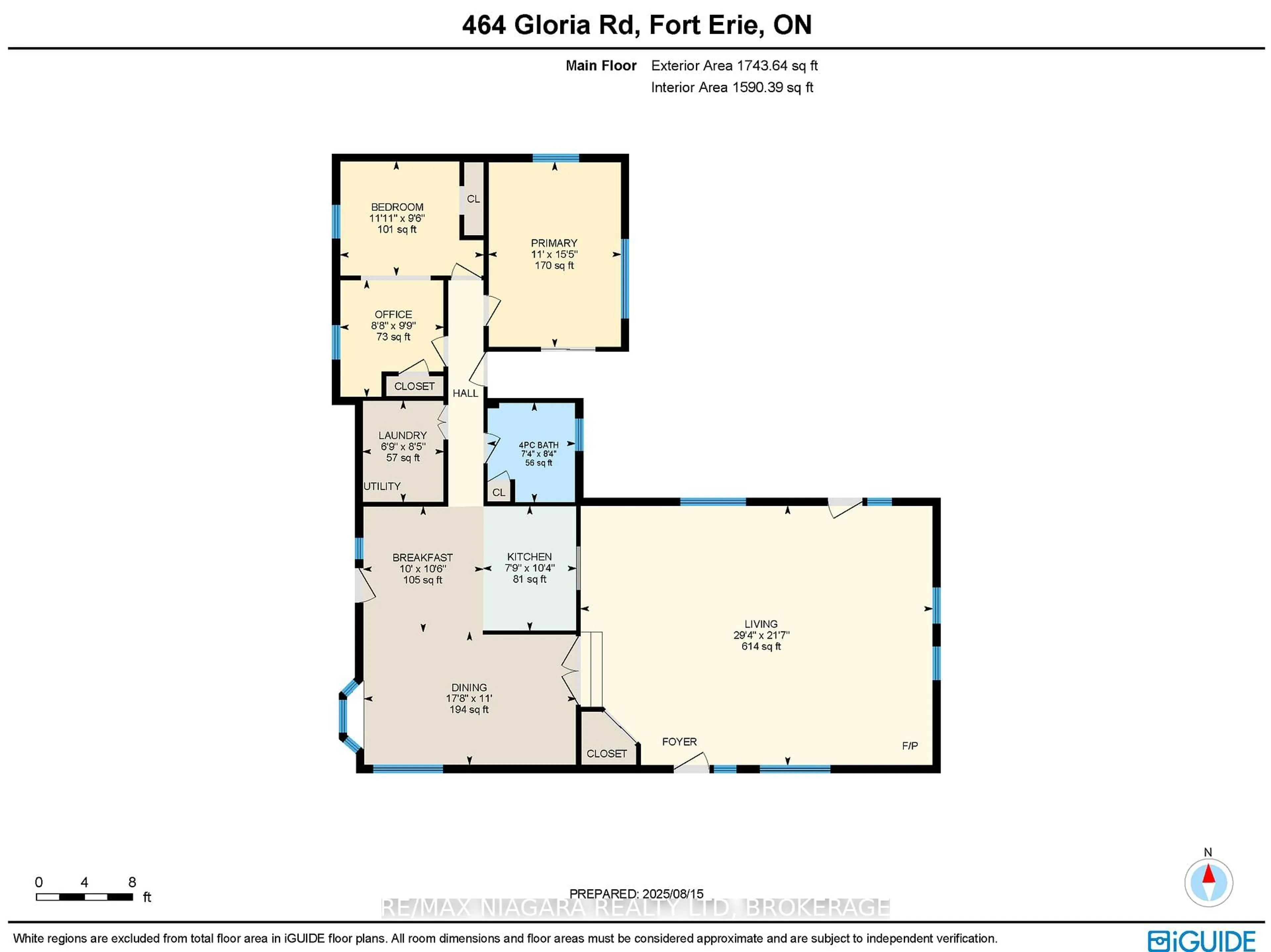 Floor plan for 464 Gloria Rd, Fort Erie Ontario L0S 1N0