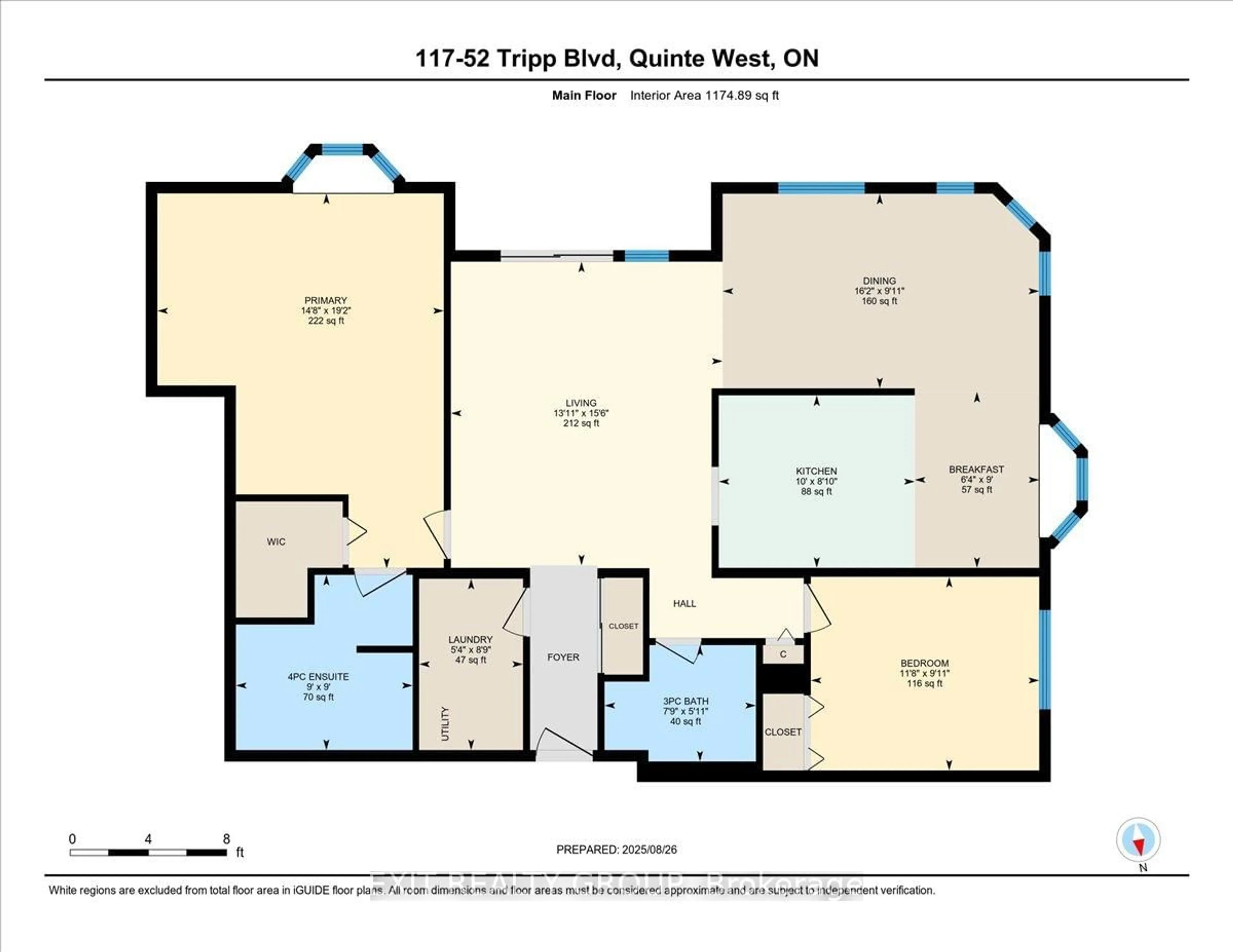 Floor plan for 52 Tripp Blvd #117, Quinte West Ontario K8V 5V1