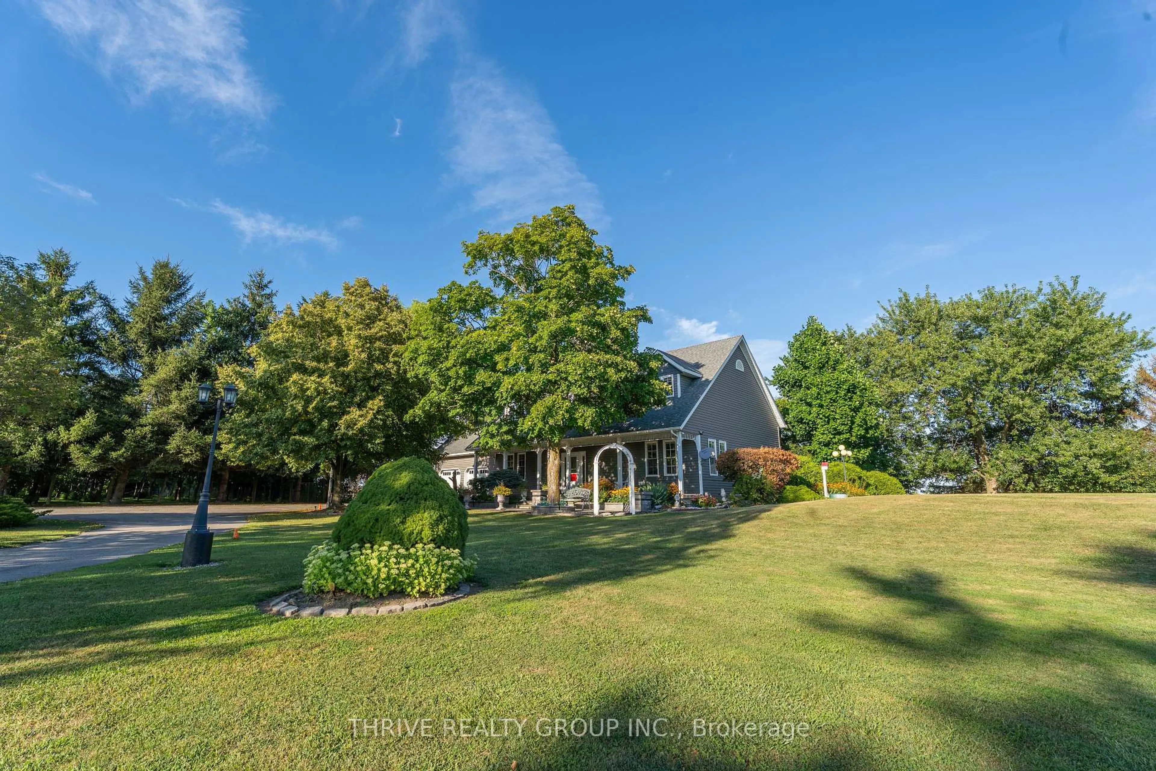 A pic from outside/outdoor area/front of a property/back of a property/a pic from drone, water/lake/river/ocean view for 6228 Bethel Rd, Warwick Ontario N0M 2S0