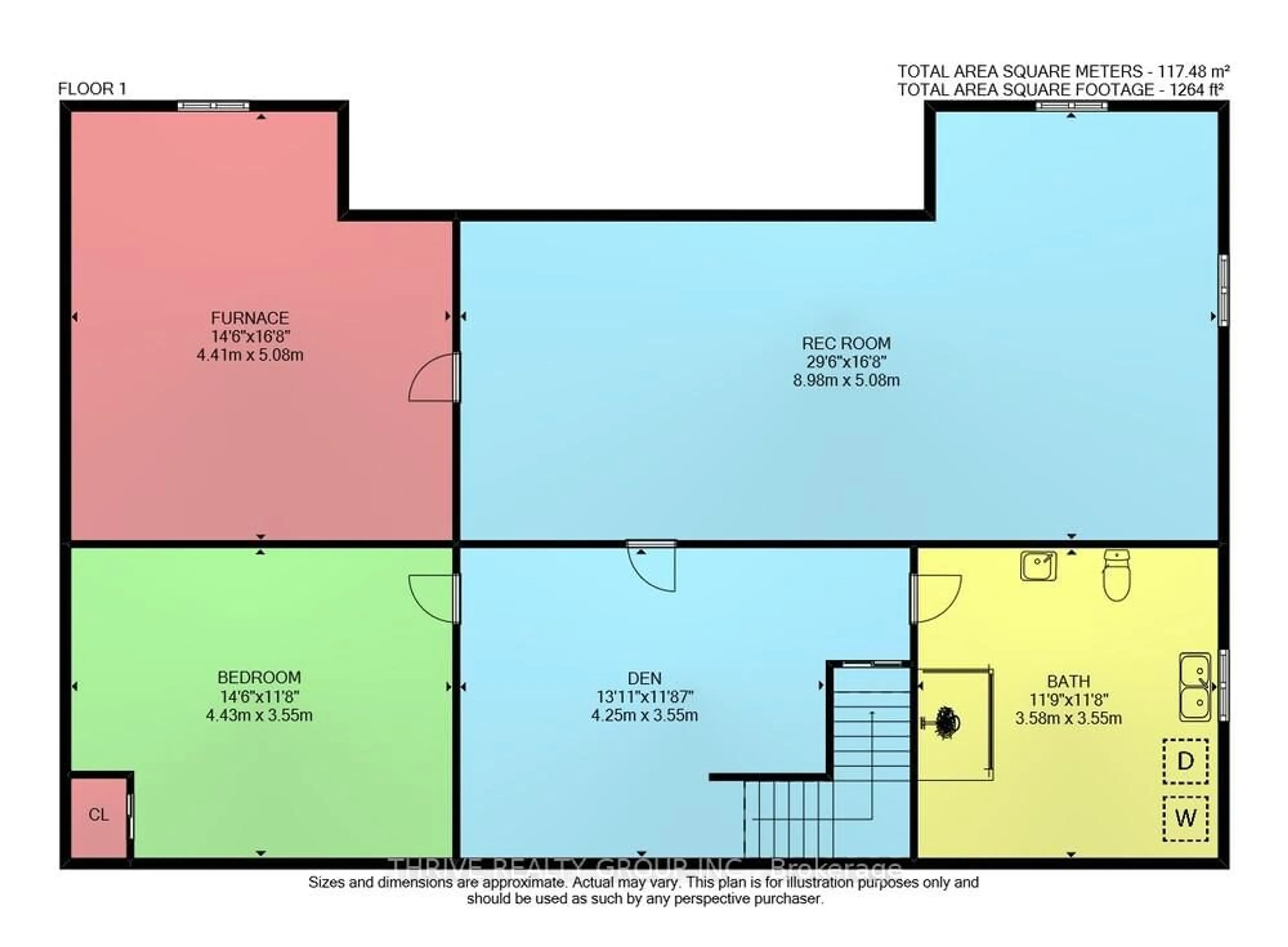 Floor plan for 6228 Bethel Rd, Warwick Ontario N0M 2S0