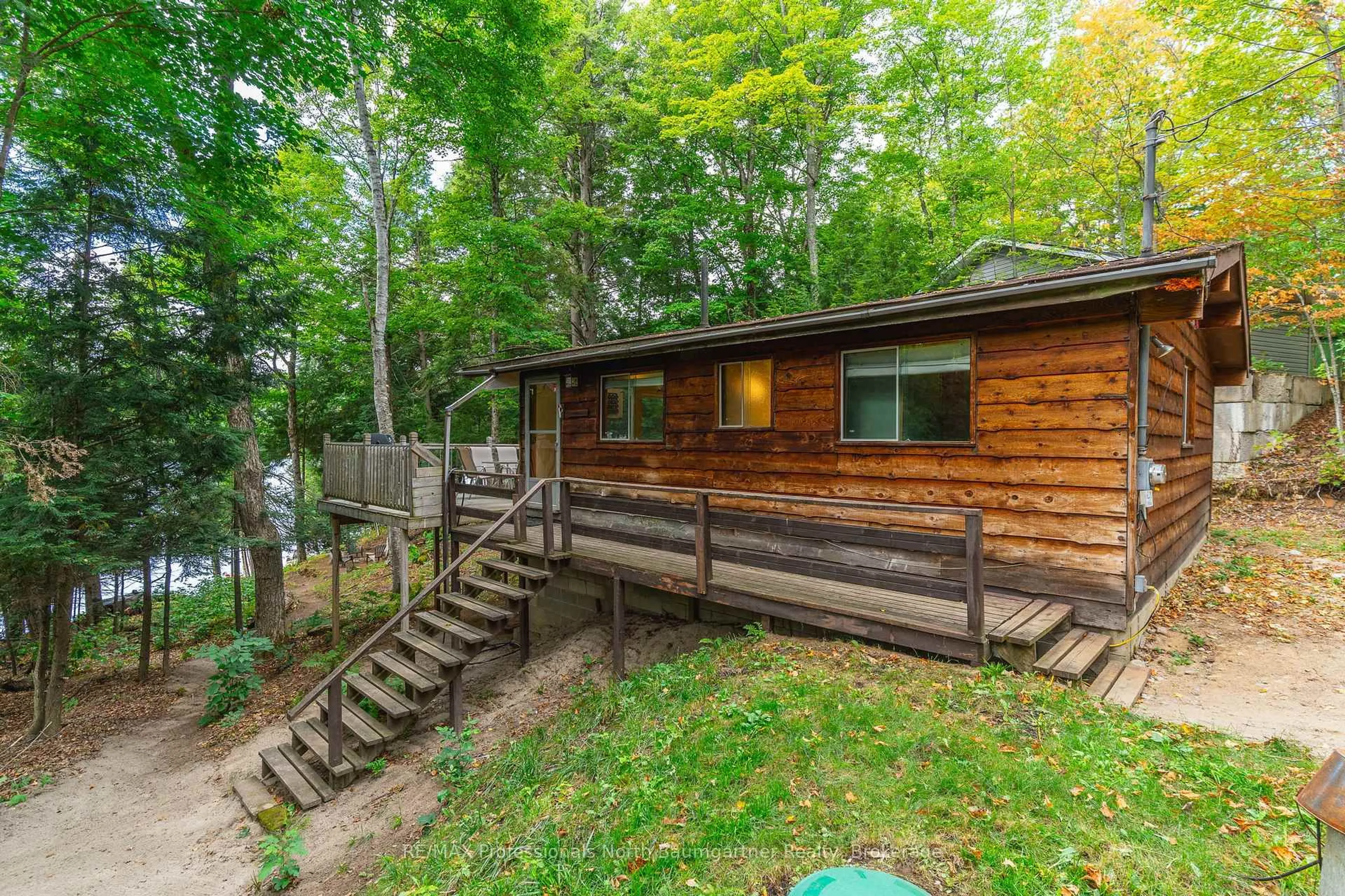 Patio, forest/trees view for 1005 Nomad Rd, Dysart et al Ontario K0M 1S0