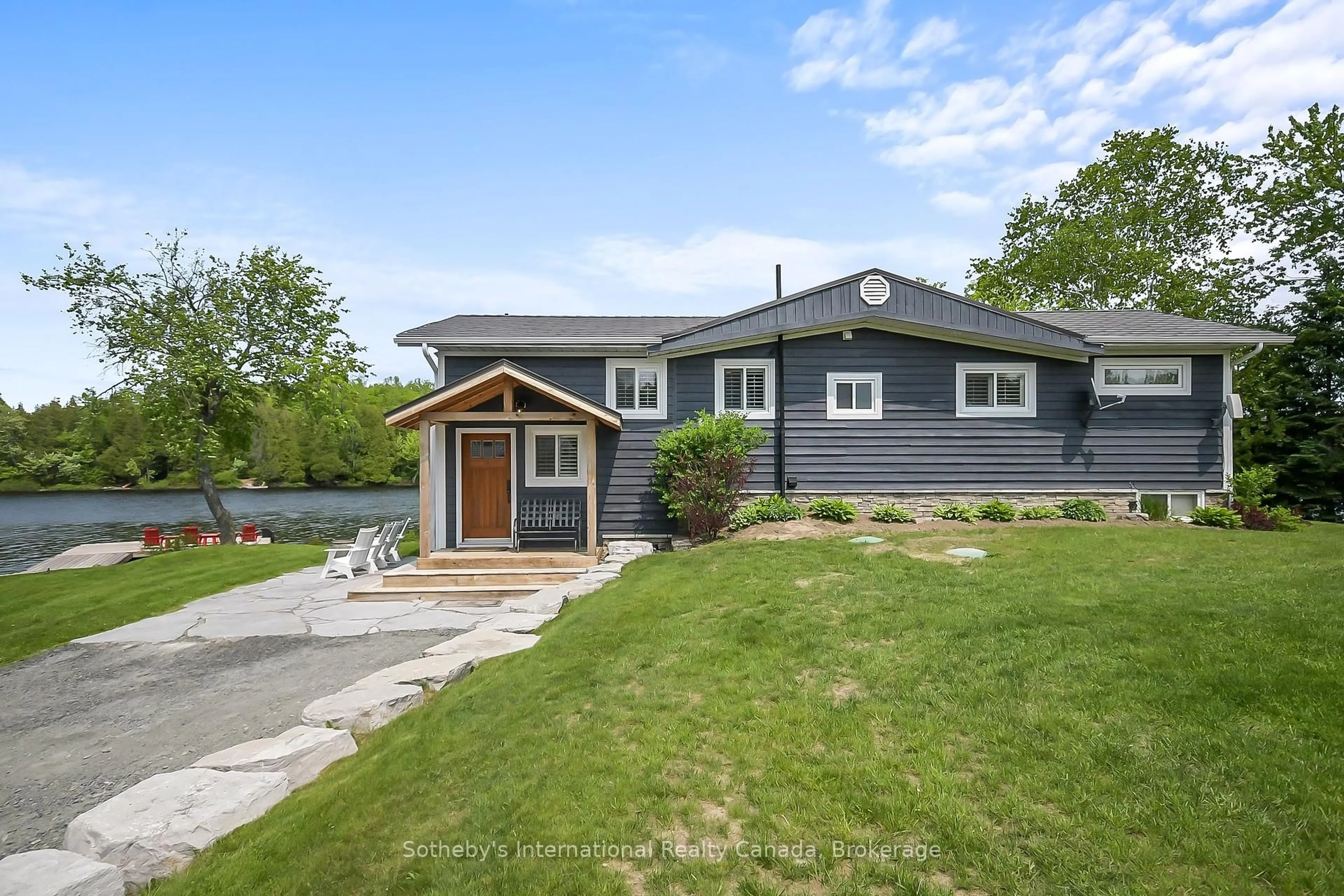 A pic from outside/outdoor area/front of a property/back of a property/a pic from drone, unknown for 11D Bears Paw, Whitestone Ontario P0A 1G0