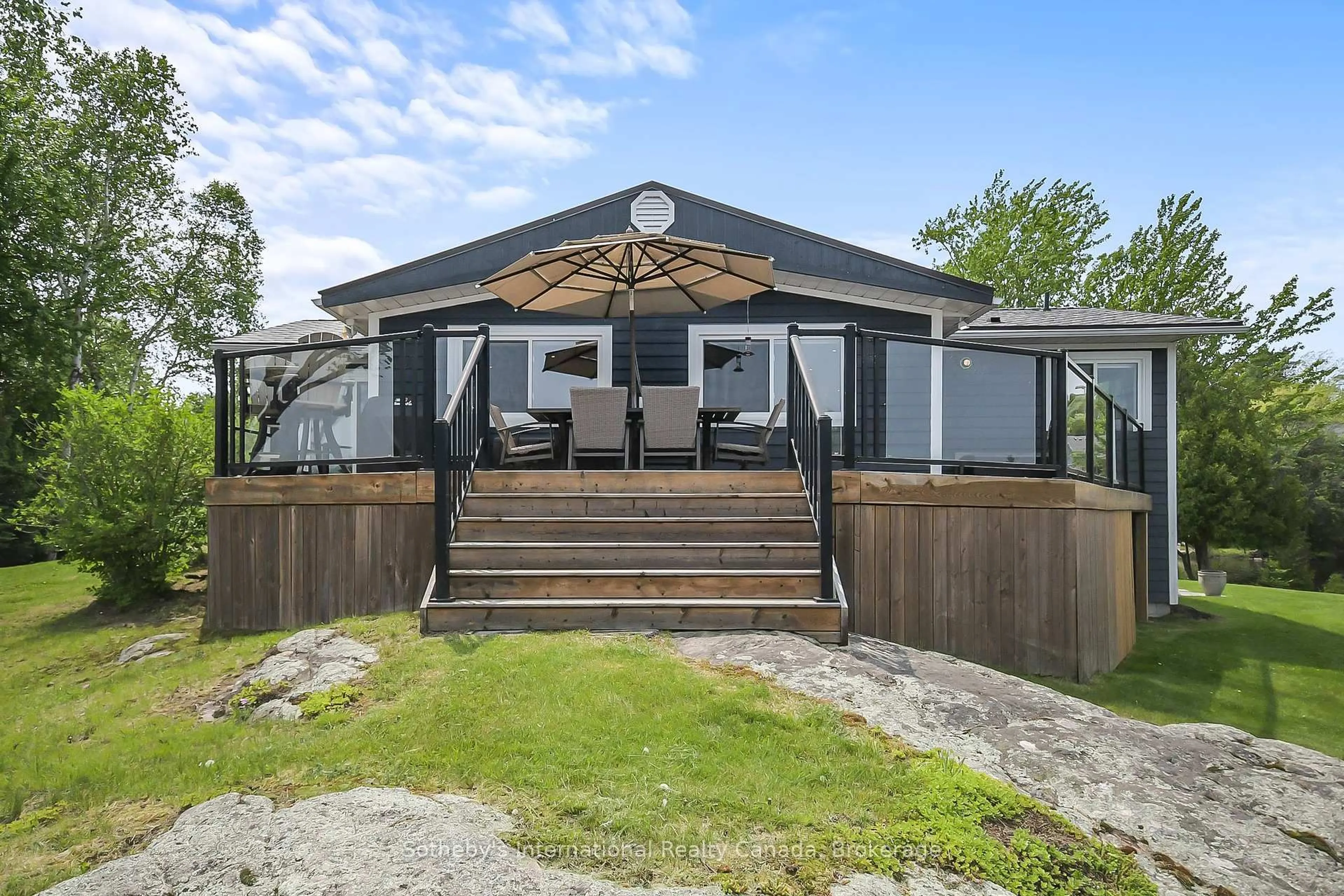 Patio, water/lake/river/ocean view for 11D Bears Paw, Whitestone Ontario P0A 1G0