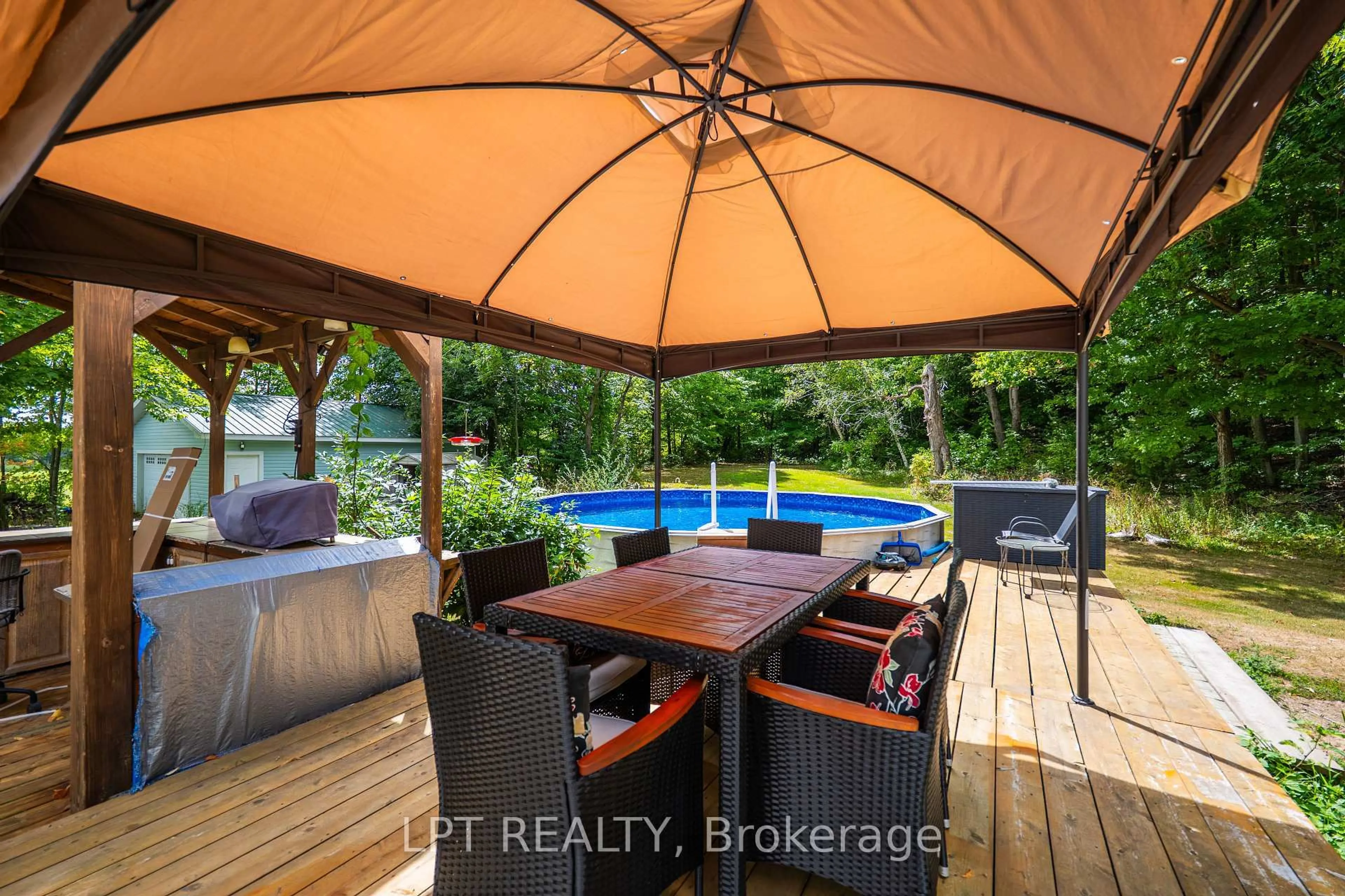 Patio, water/lake/river/ocean view for 2291 Sands Rd, Battersea Ontario K0H 1H0