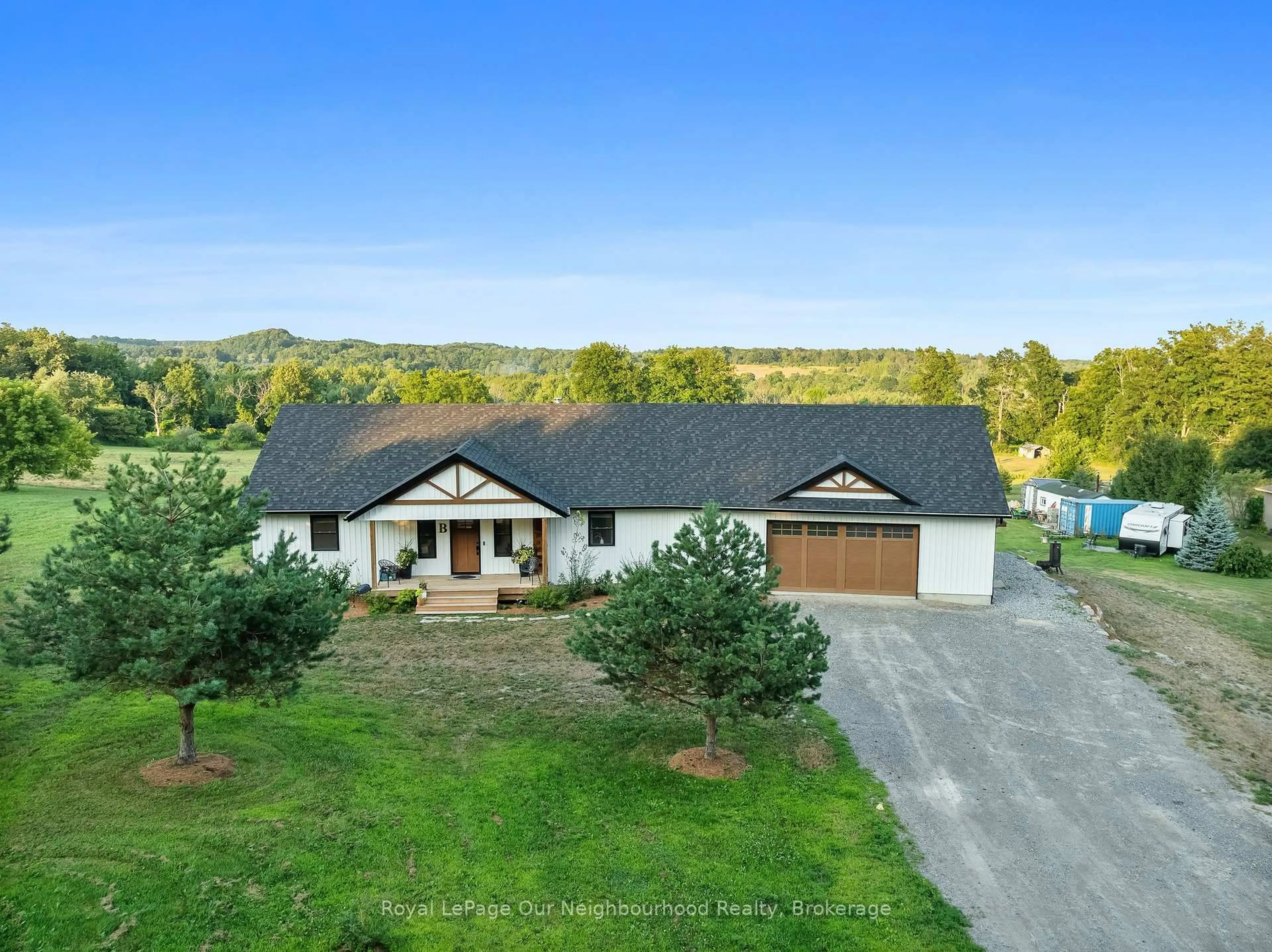 A pic from outside/outdoor area/front of a property/back of a property/a pic from drone, unknown for 305 Rutherford Rd, Alnwick/Haldimand Ontario K0K 1S0