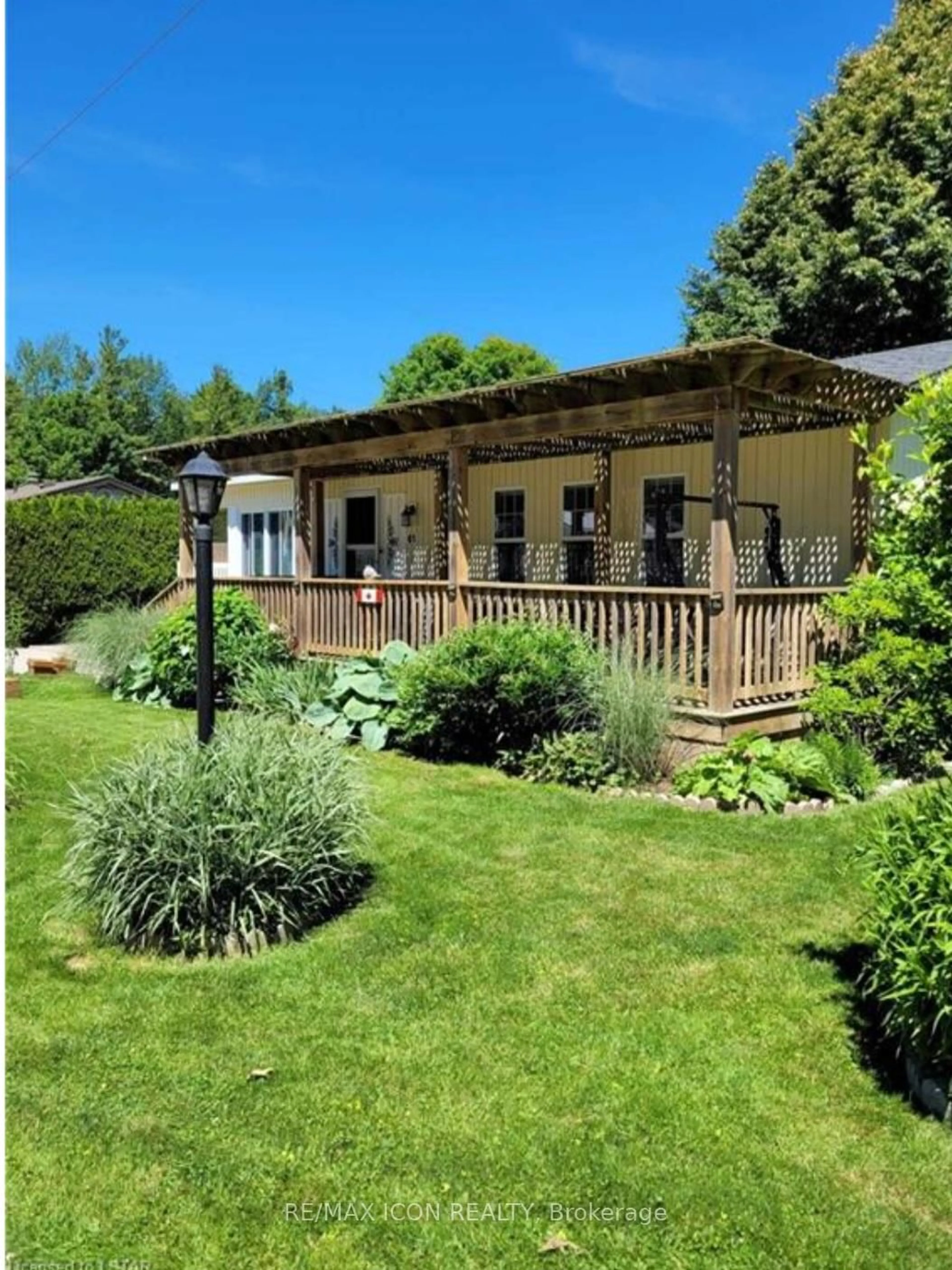 A pic from outside/outdoor area/front of a property/back of a property/a pic from drone, street for 77307 Bluewater Highway #61 Water's Edge, Bluewater Ontario N0M 1G0