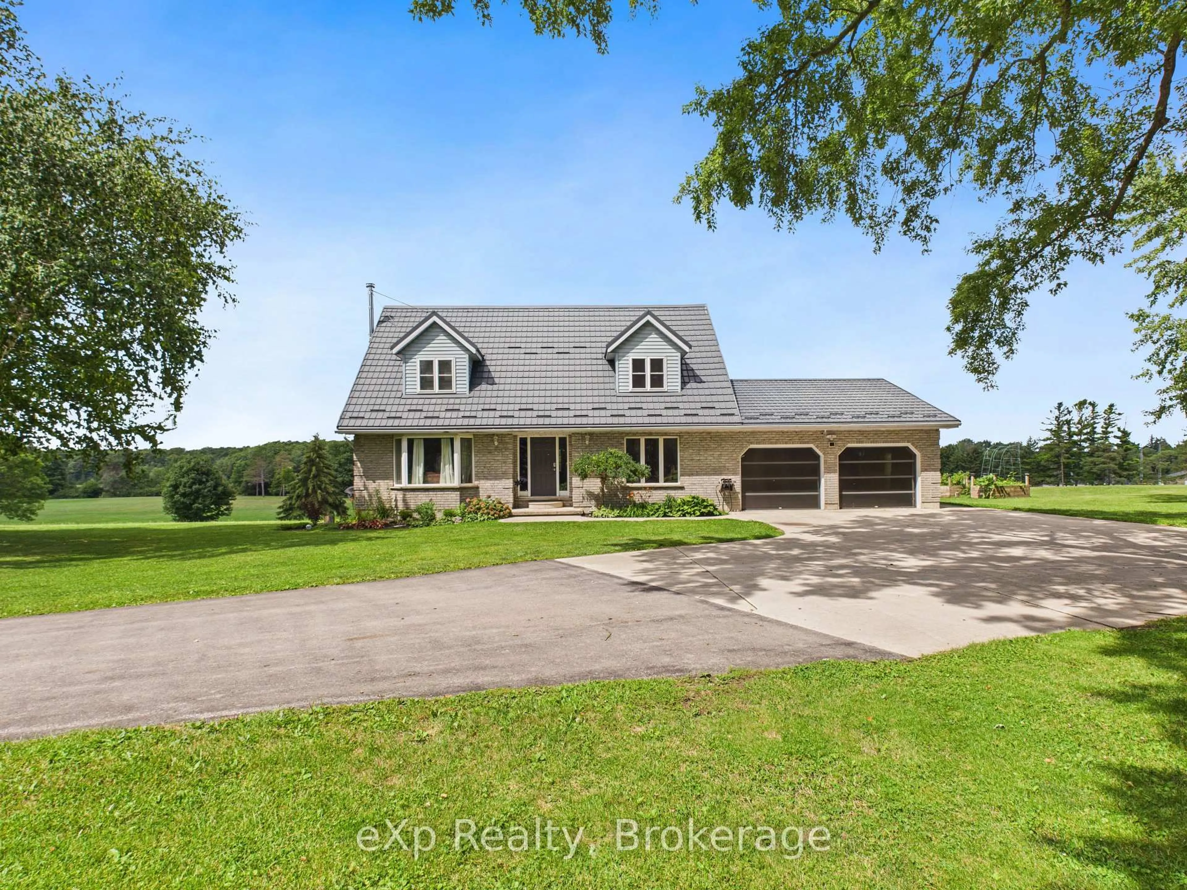 A pic from outside/outdoor area/front of a property/back of a property/a pic from drone, water/lake/river/ocean view for 953 Greenock-Brant Line, Brockton Ontario N0G 1J0