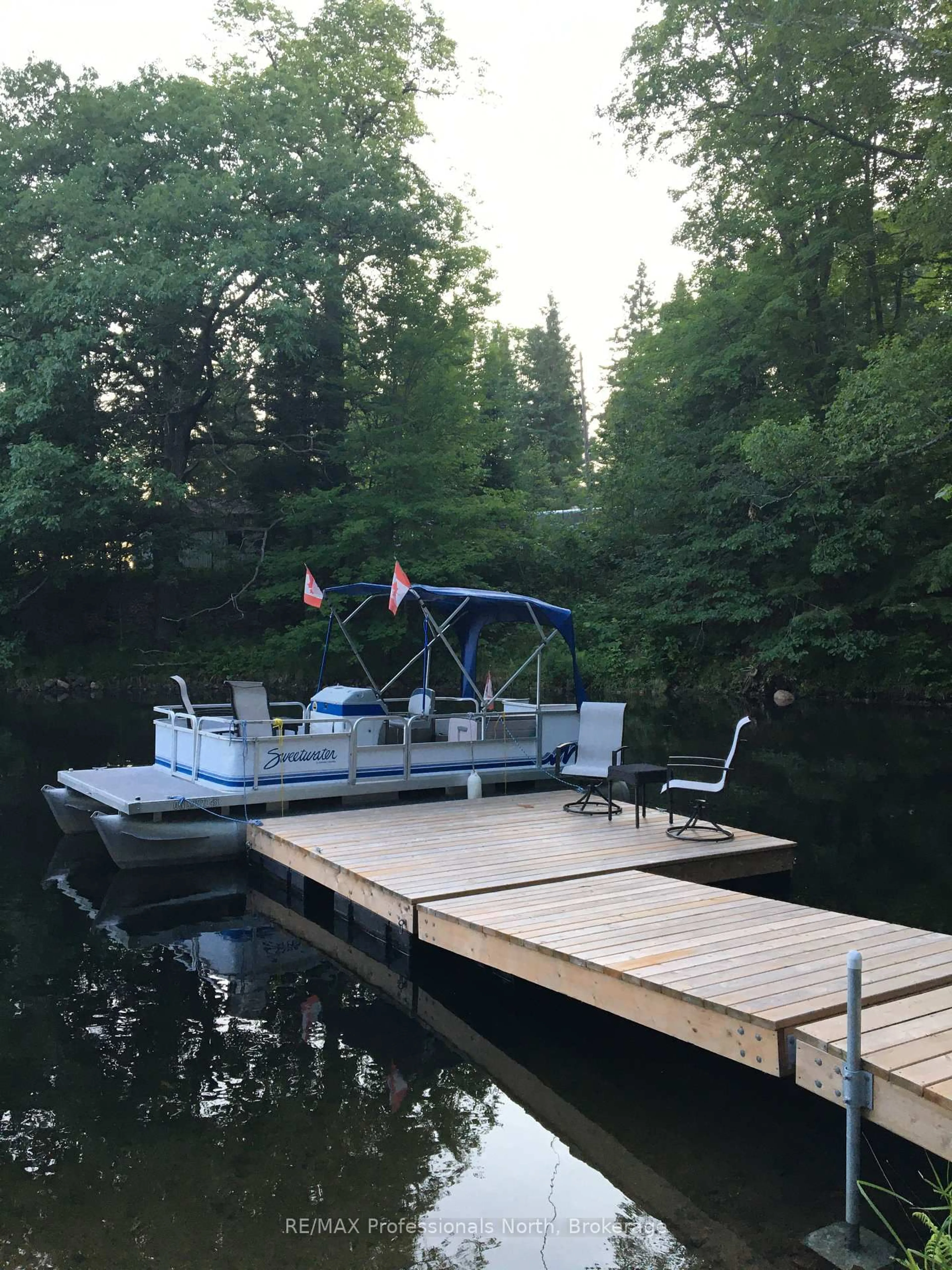 Patio, water/lake/river/ocean view for 1010 Sturgeon Dr, Minden Hills Ontario K0M 2K0