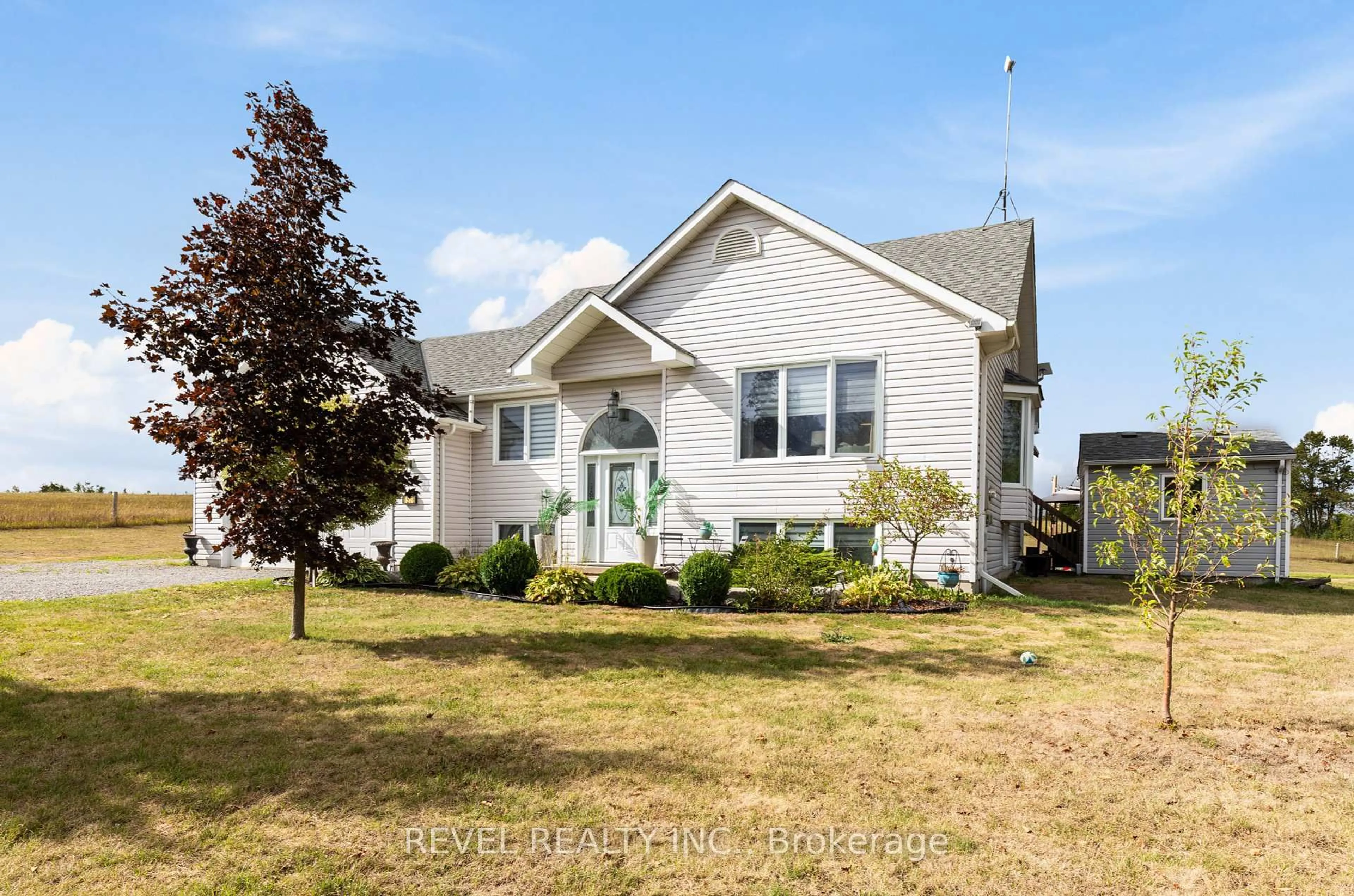 Home with vinyl exterior material, street for 1578 Sturgeon Rd, Kawartha Lakes Ontario K0M 1L0