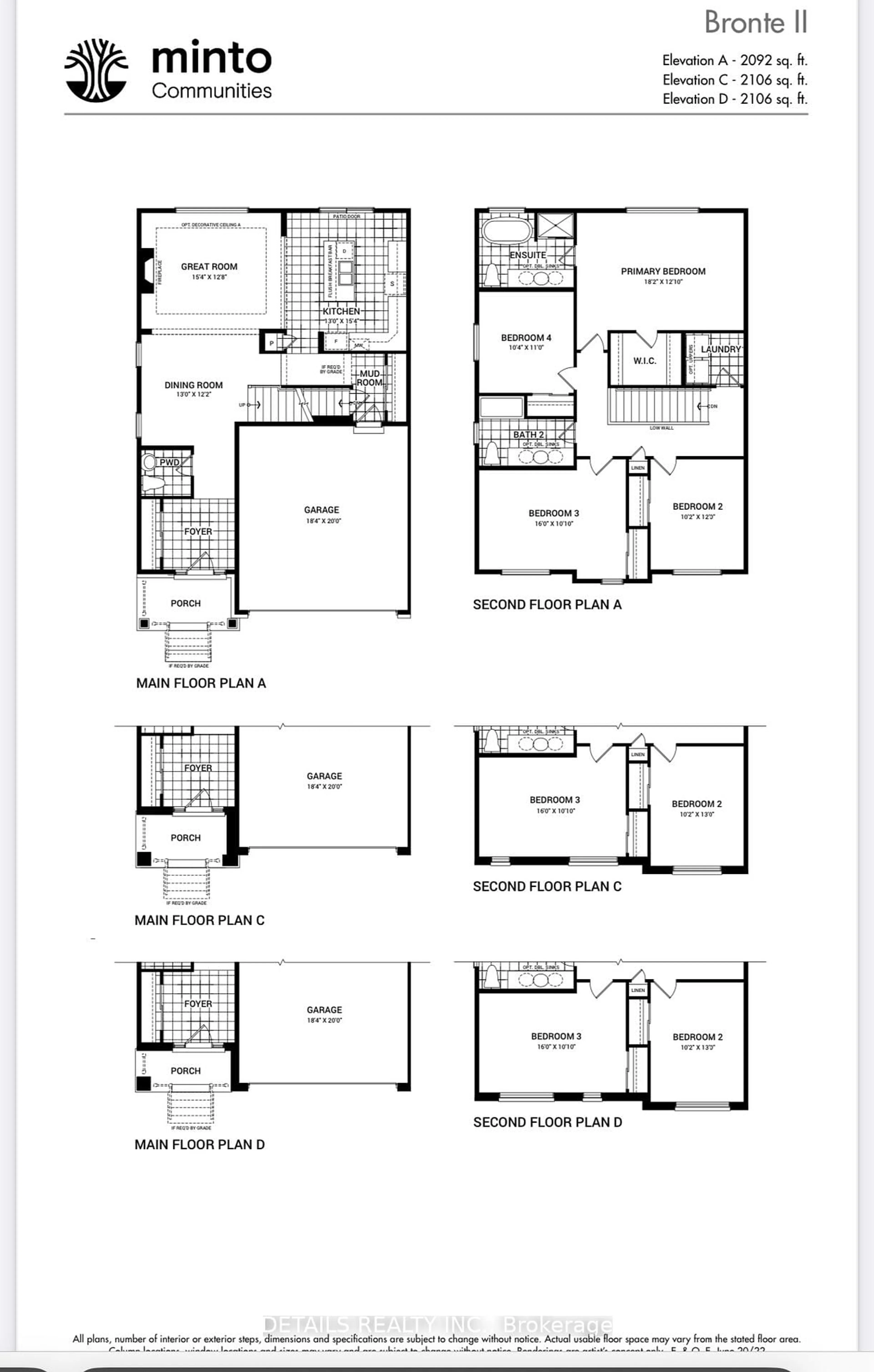 Floor plan for 2602 River Mist Rd, Ottawa Ontario K2J 6W2
