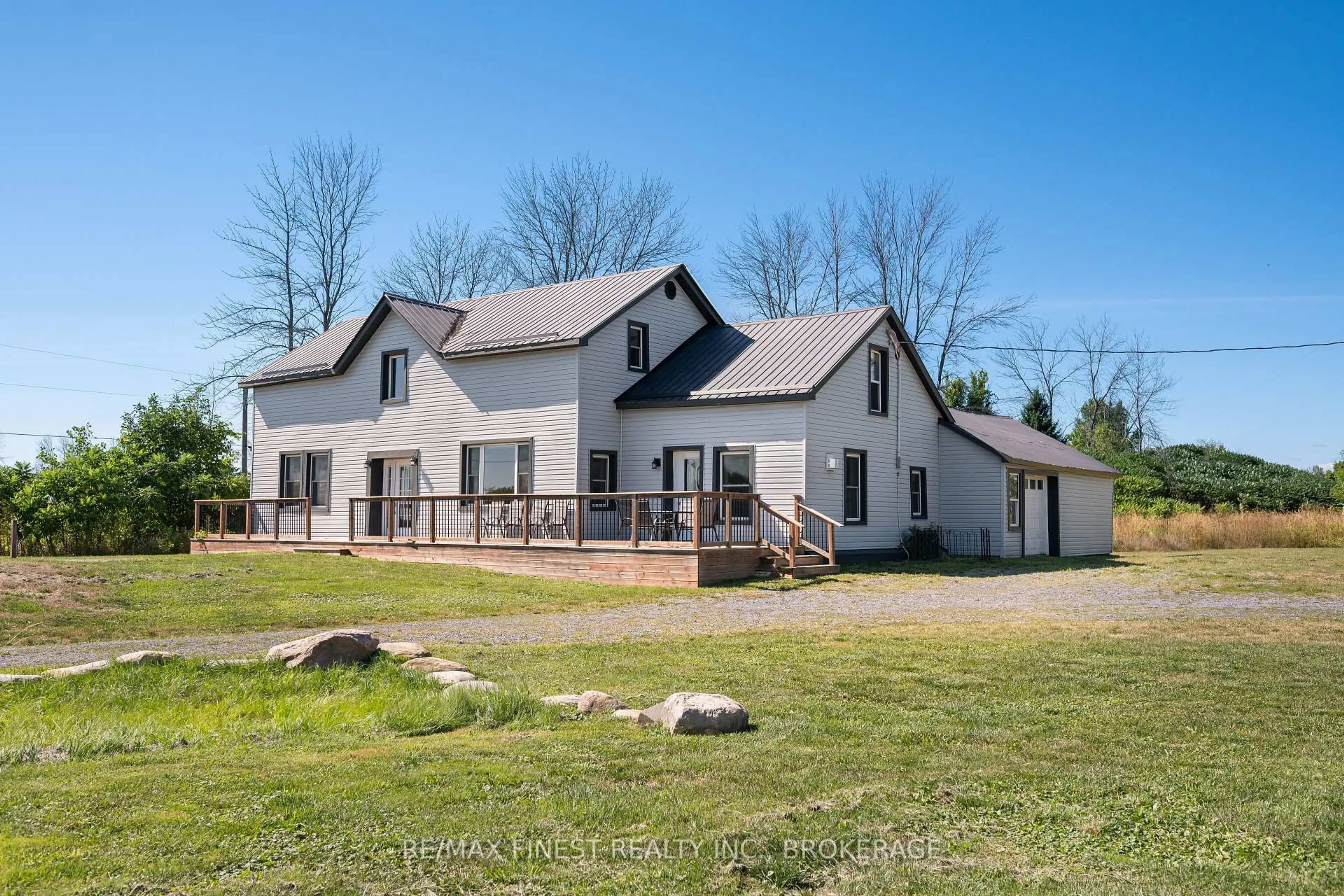 A pic from outside/outdoor area/front of a property/back of a property/a pic from drone, building for 2405 Mcintyre Rd, Bath Ontario K0H 1G0