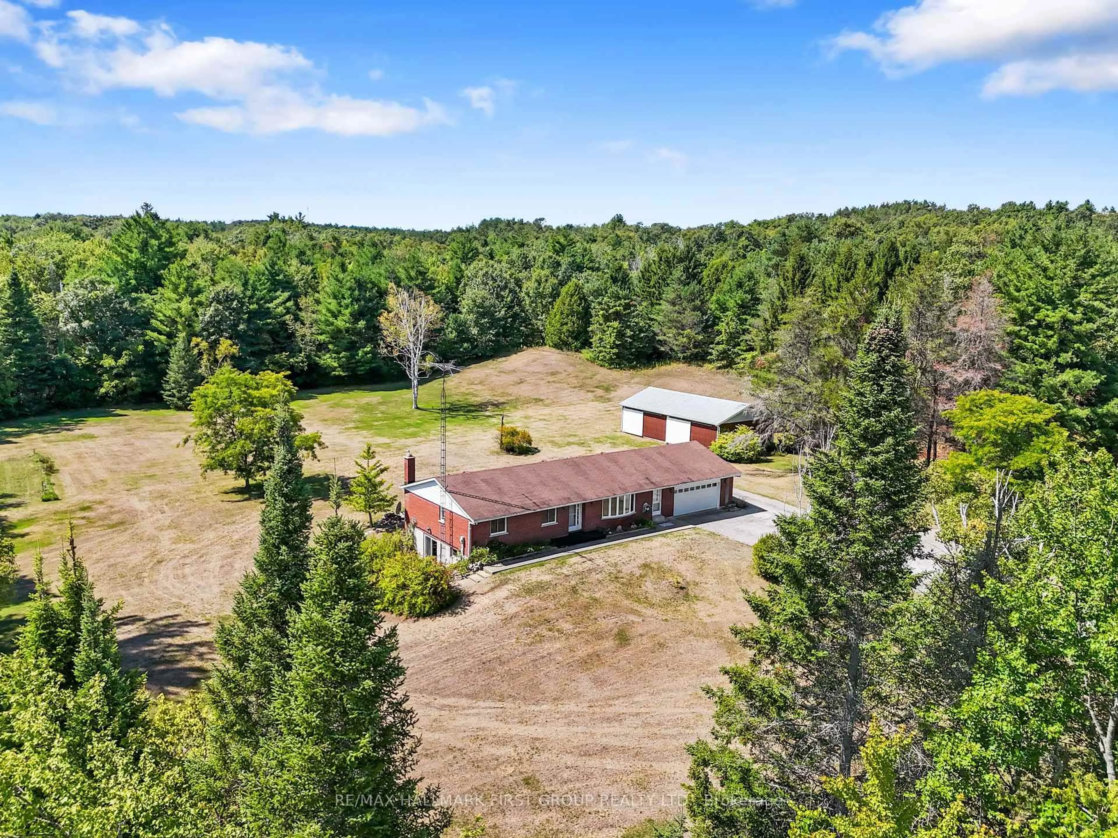 A pic from outside/outdoor area/front of a property/back of a property/a pic from drone, unknown for 150 Woodland Rd, Alnwick/Haldimand Ontario K0K 2X0