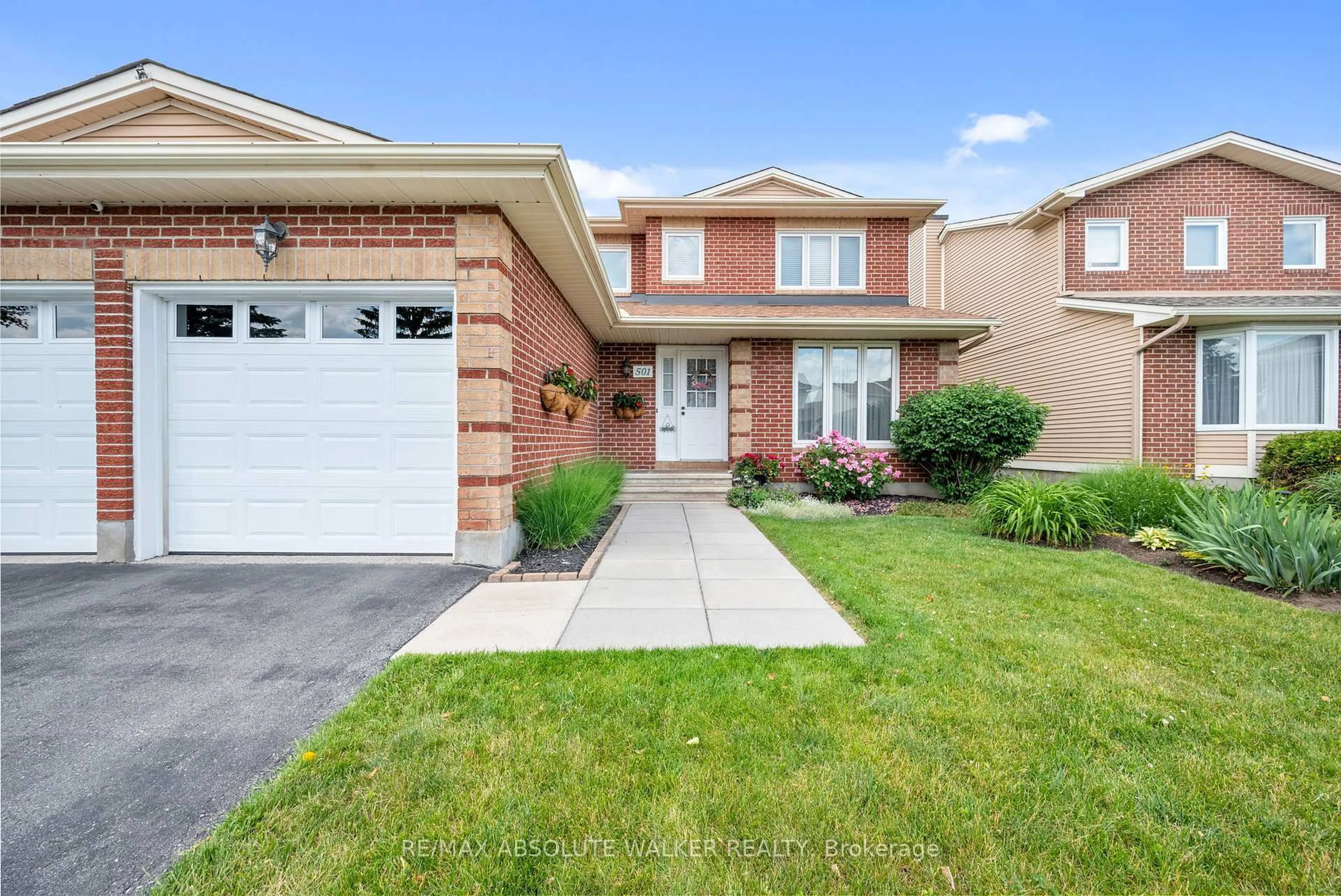 Home with brick exterior material, street for 501 Harrowsmith Way, Orleans Ontario K4A 2Z2