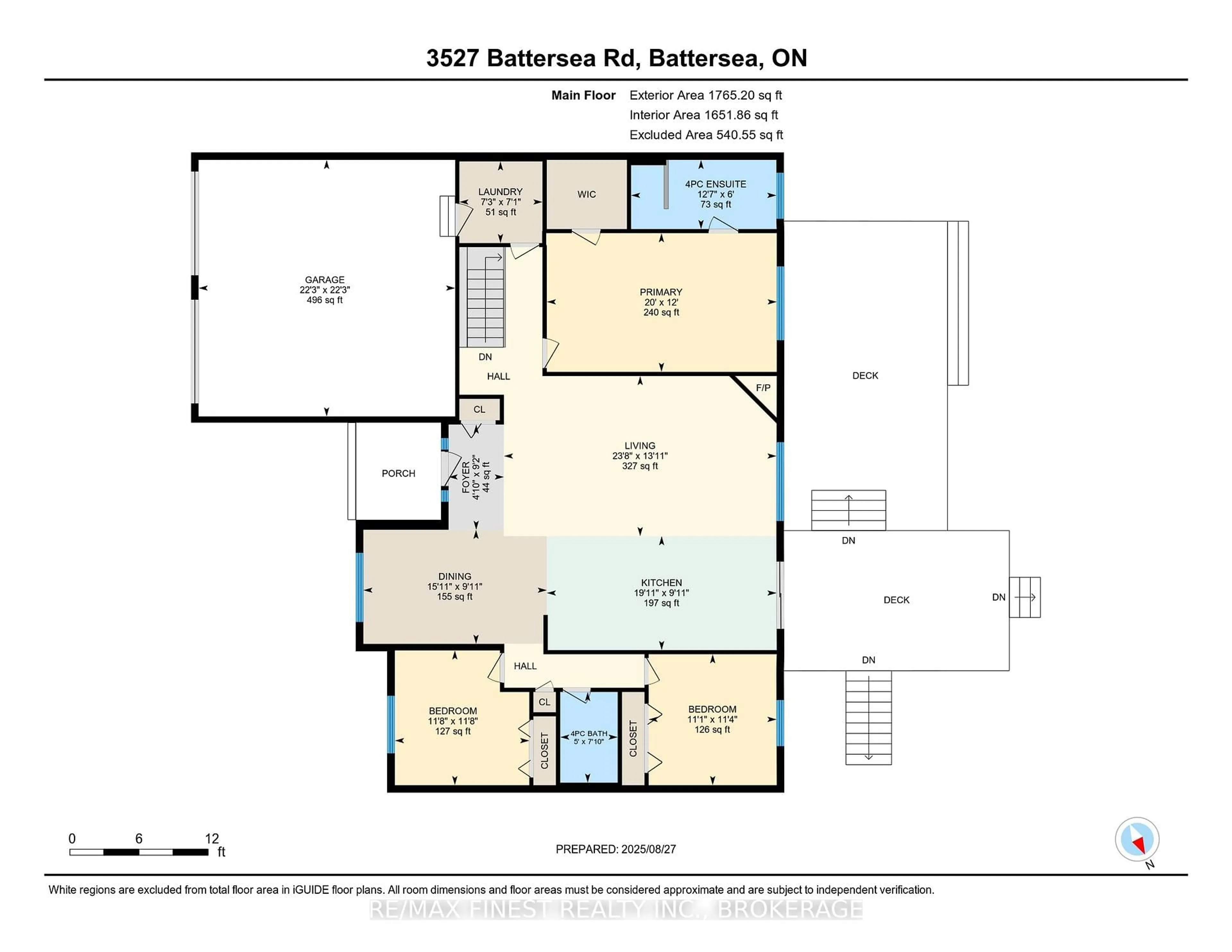 Floor plan for 3527 Battersea Rd, Bissett Creek Ontario K0H 2H0