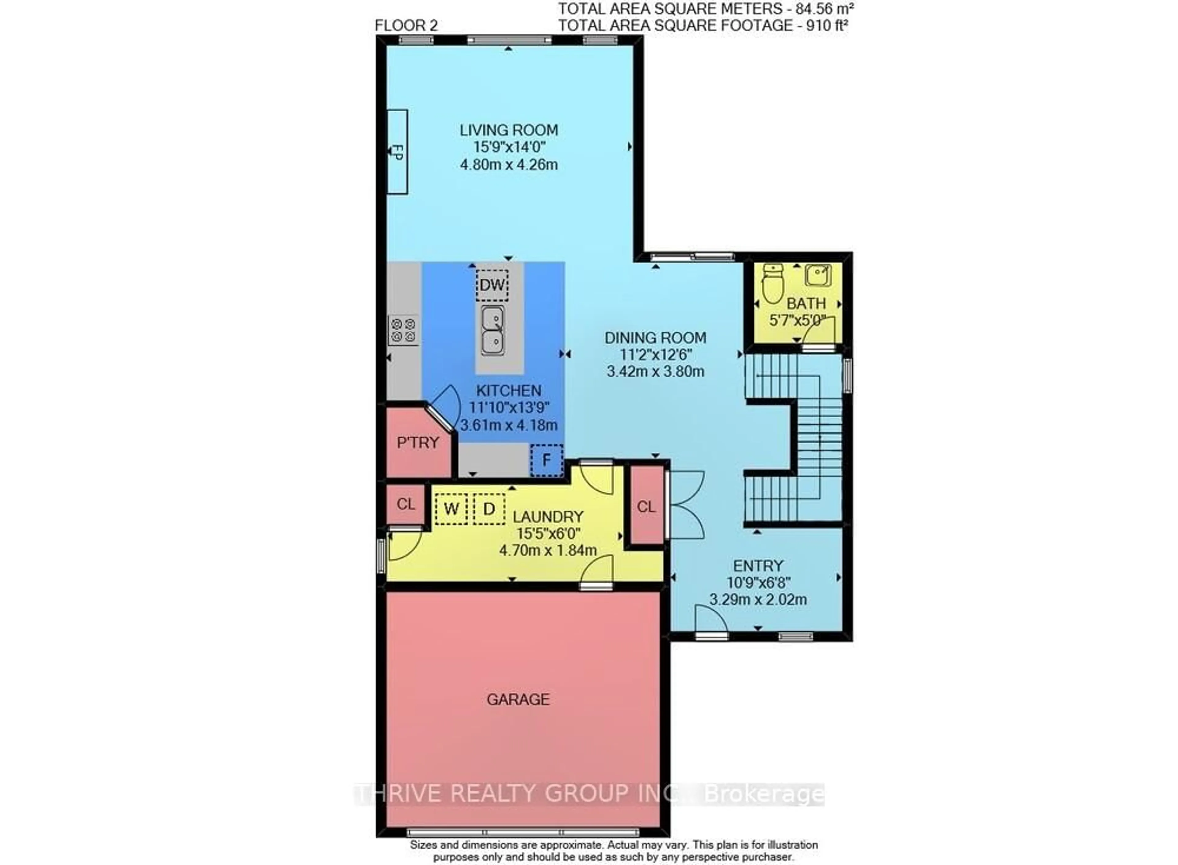 Floor plan for 34 Blairmont Terr, St. Thomas Ontario N5R 5M9