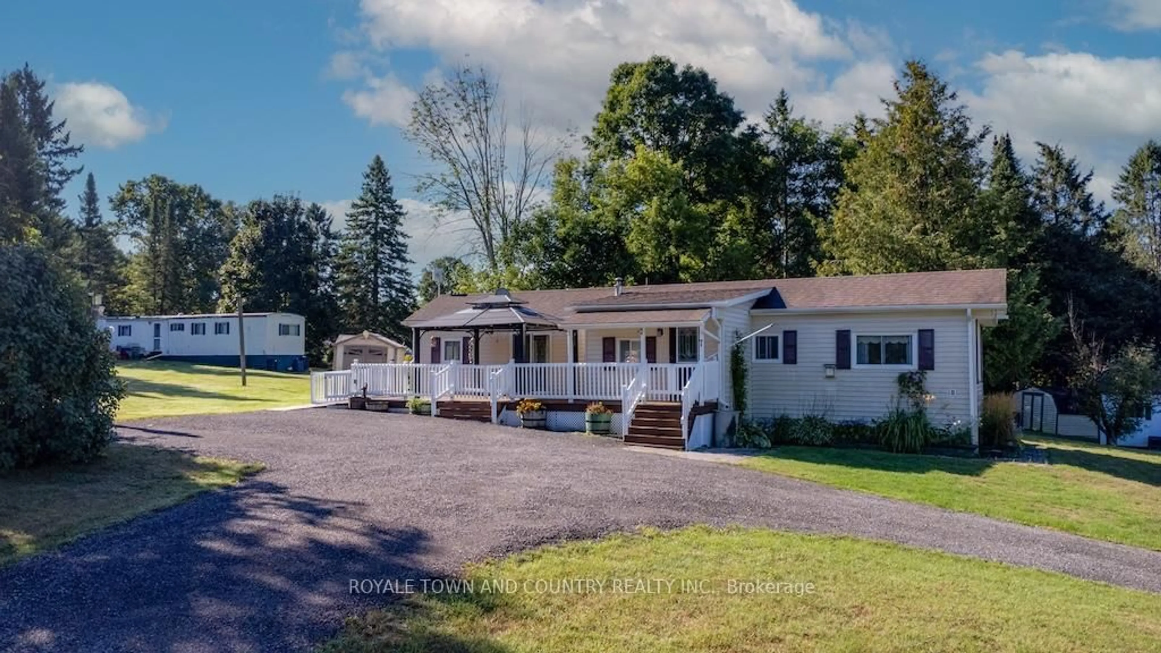 A pic from outside/outdoor area/front of a property/back of a property/a pic from drone, water/lake/river/ocean view for 7 Marlene Dr, Kawartha Lakes Ontario L0A 1A0