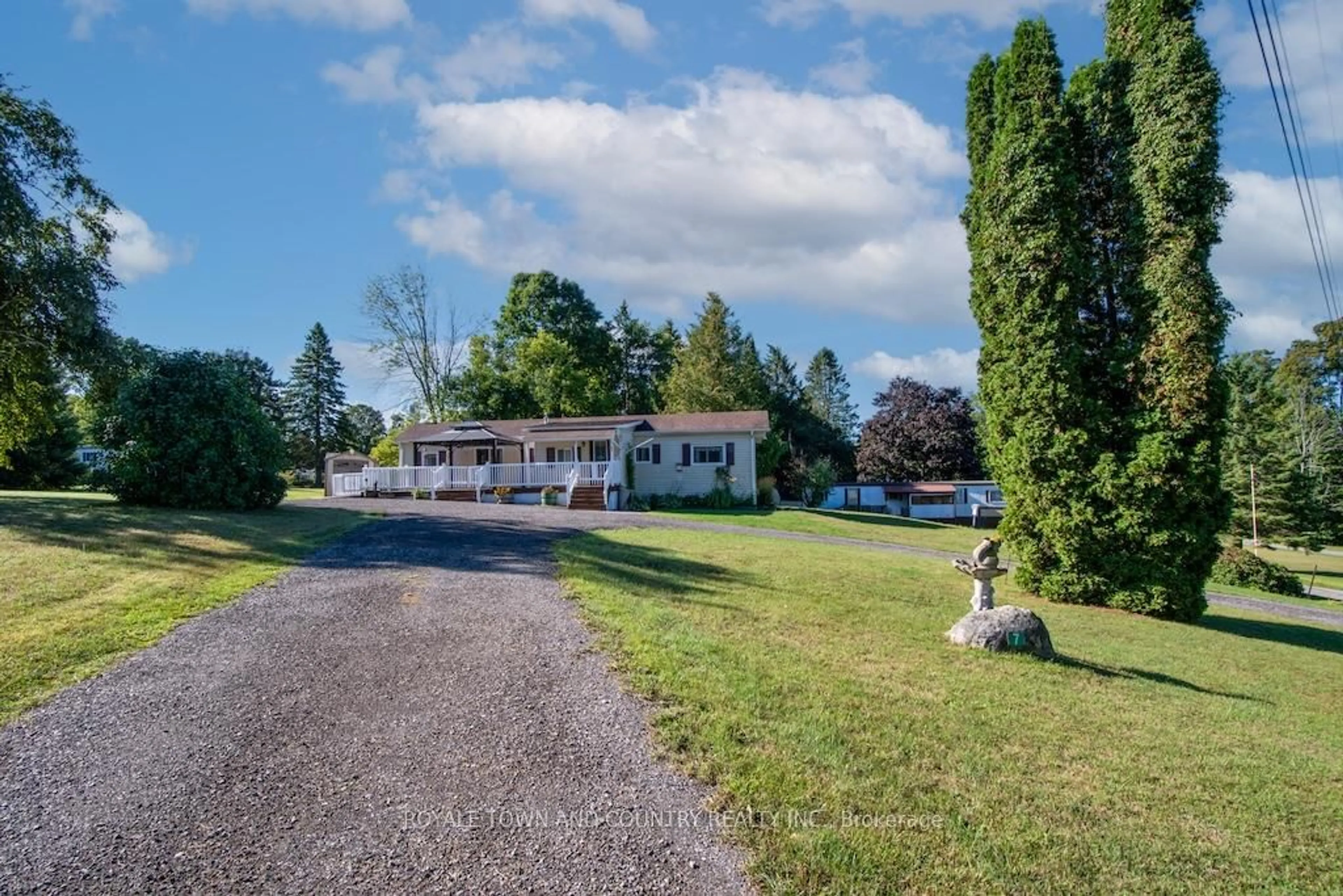 A pic from outside/outdoor area/front of a property/back of a property/a pic from drone, unknown for 7 Marlene Dr, Kawartha Lakes Ontario L0A 1A0