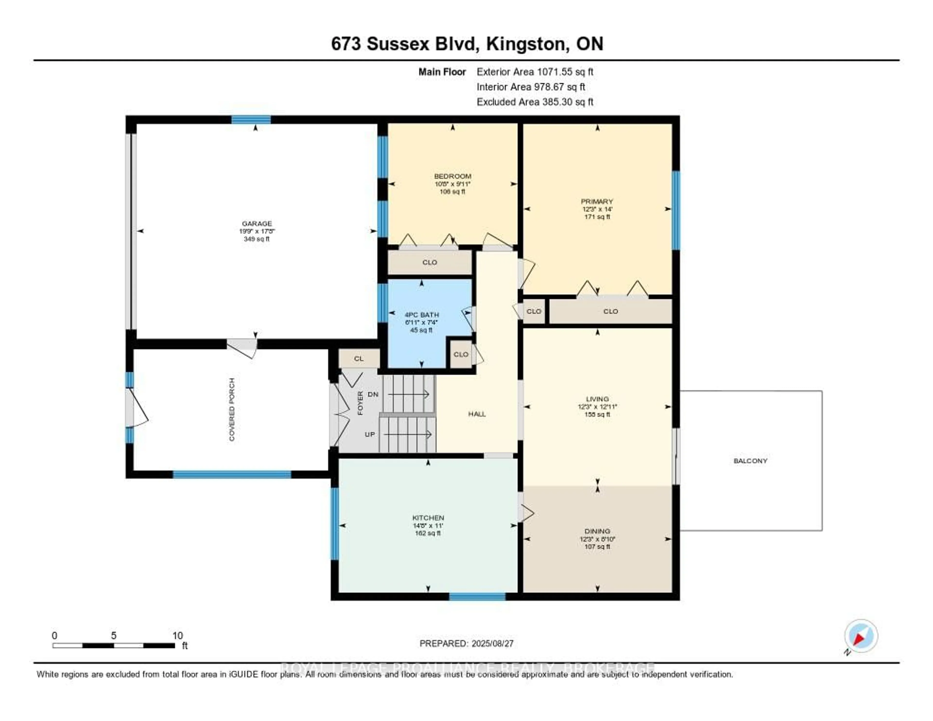 Floor plan for 673 Sussex Blvd, Kingston Ontario K7M 5B2